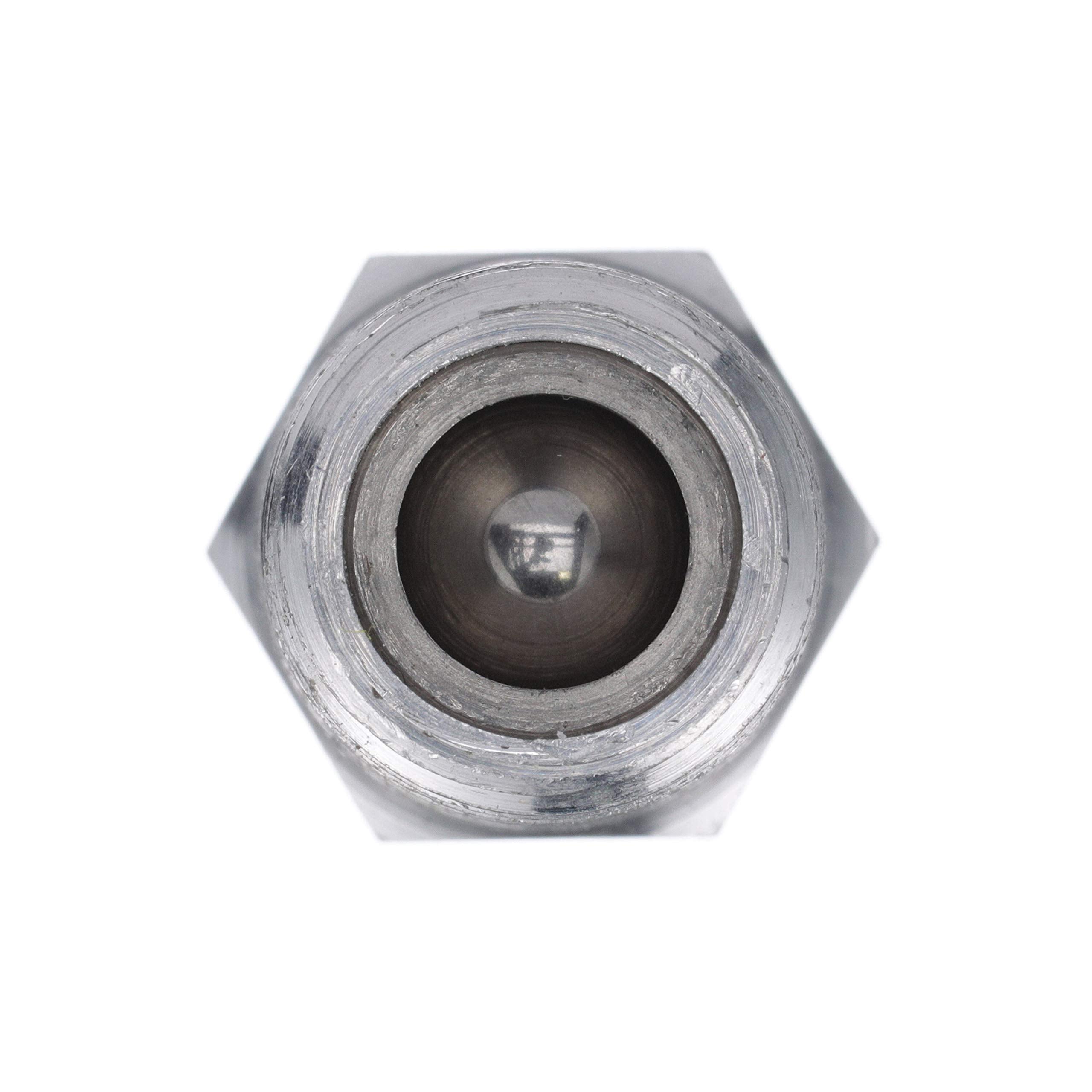 Attwood 88Fas014-6 Fuel Tank Fitting — Male Thread, Anti-Siphon Valve, ¼-In. Npt X 3/8-In. Barb, Aluminum
