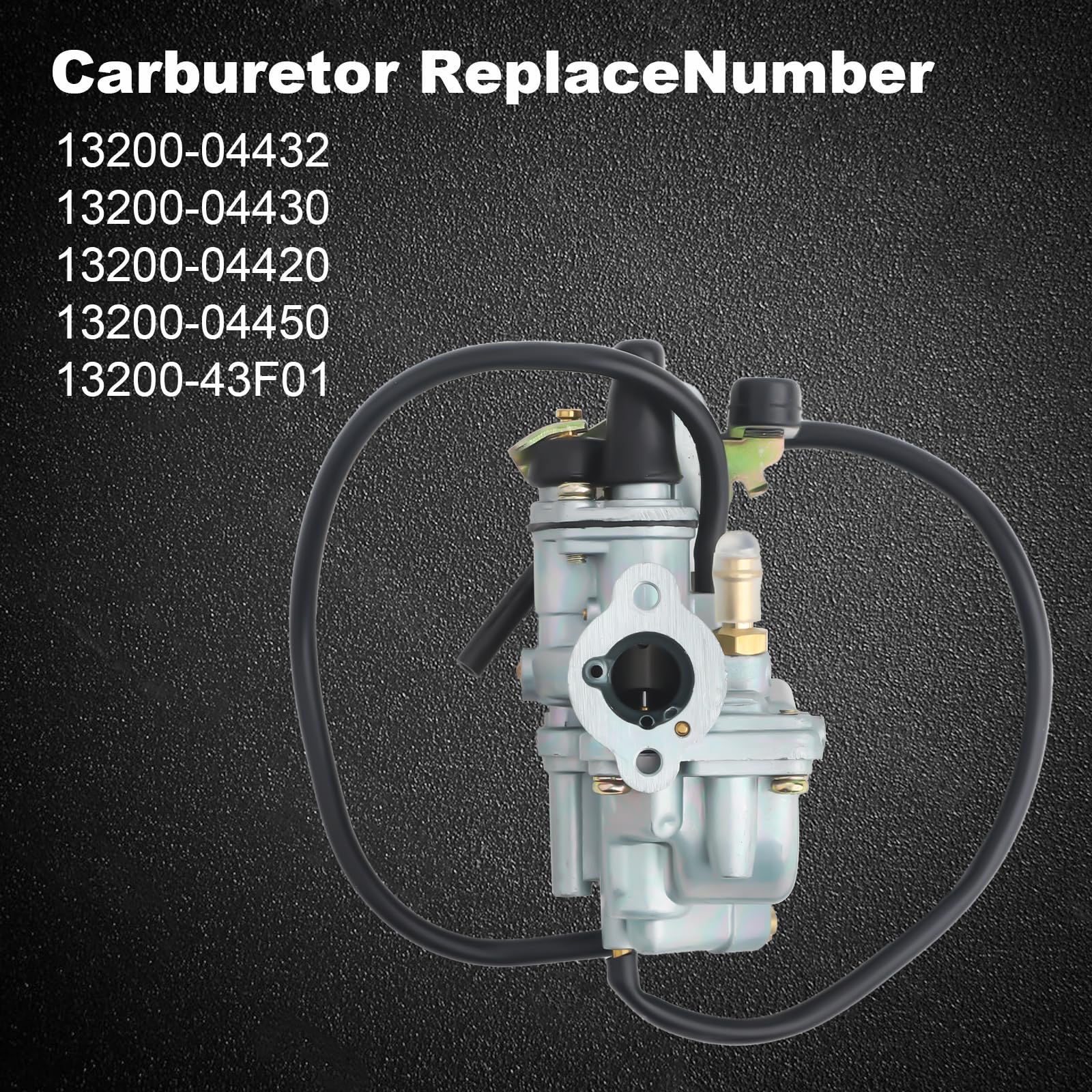 LT50 Carburetor & Air Filter Box & Fuel Valve Petcock With Spark Plug For Suzuki ATV Quadmaster 50 LT-A50 2002-2005, ALT50 1983-