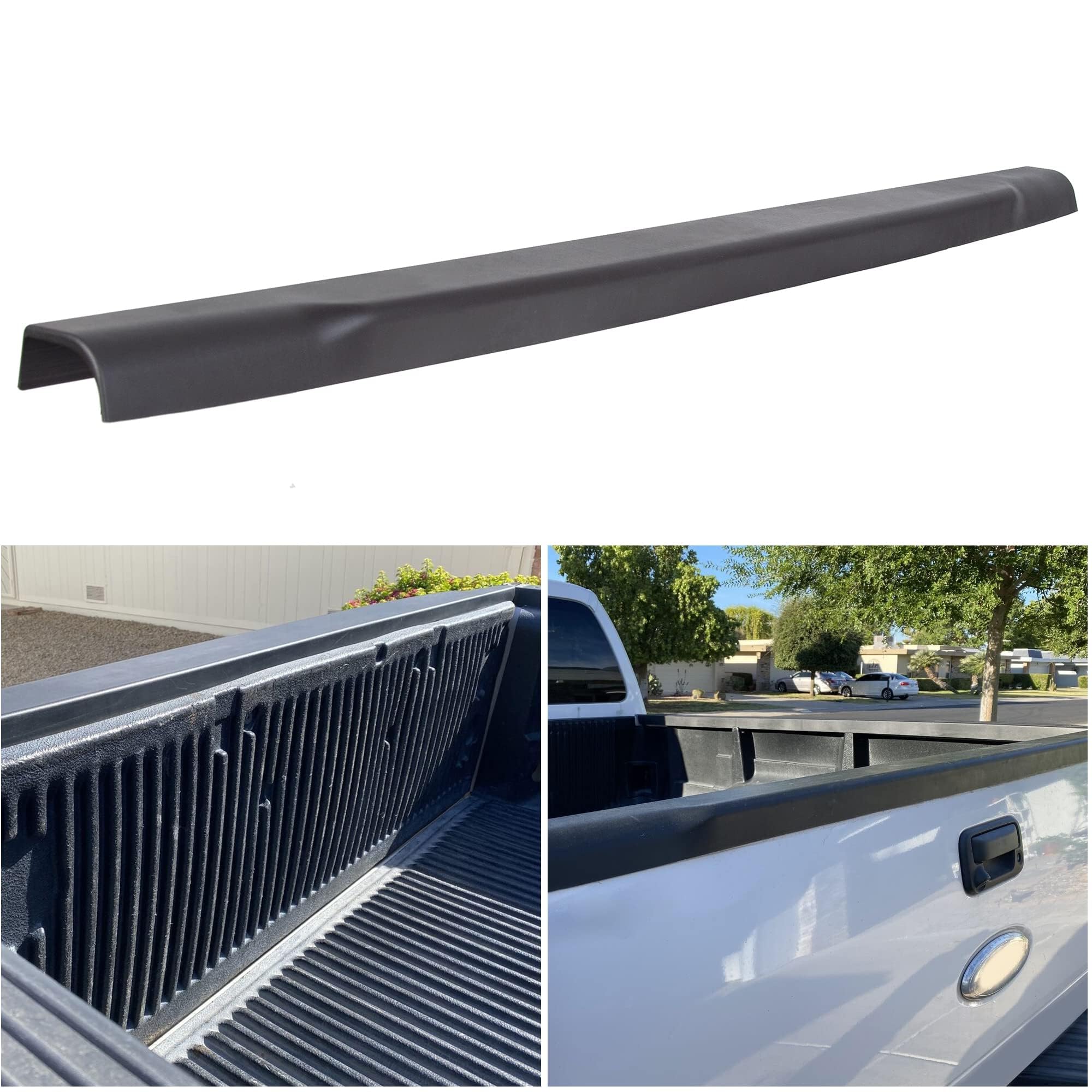 ECOTRIC Tailgate Top Cap Protector Molding Trim Cover for 2008-2016 Ford F250 F350 F450 Super Duty Replace for BC3Z-9940602-B FO