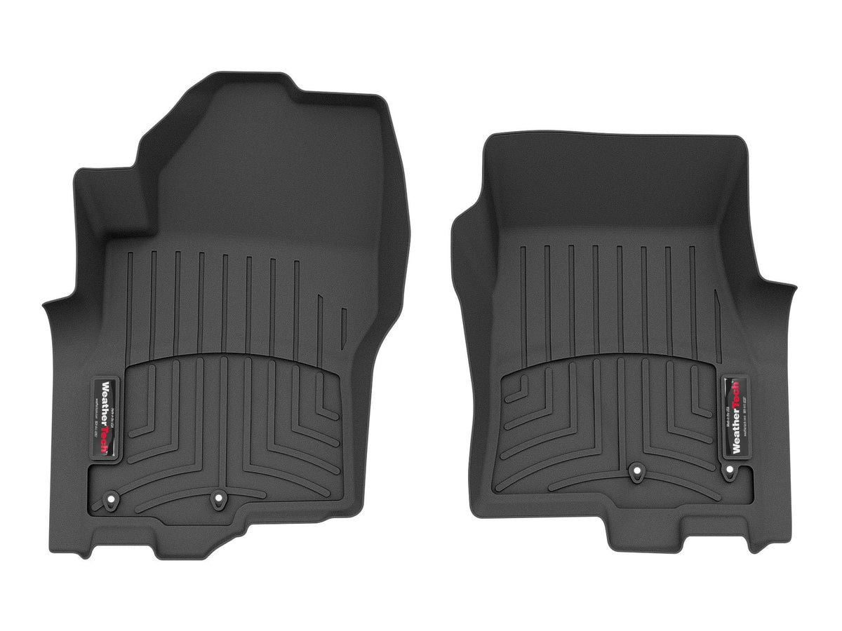 WeatherTech Custom Fit FloorLiners for Nissan Frontier - 1st Row (4417051), Black