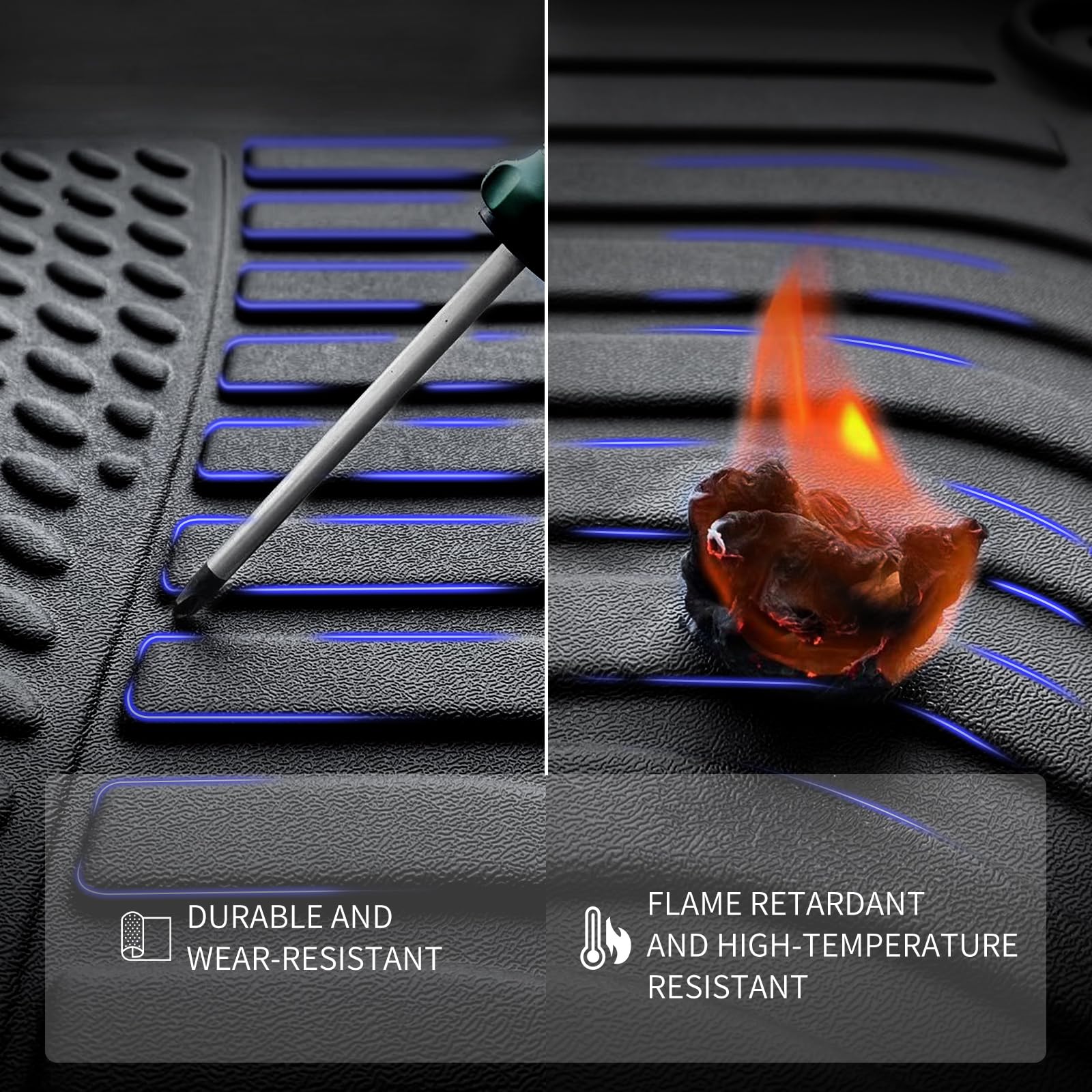 KELCSEECS Floor Mats & Cargo Liner for 2014 2015 2016 2017 2018 2019 2020 Nissan Rogue (Not Fit Sport) Car Mats Cargo Mat Trunk