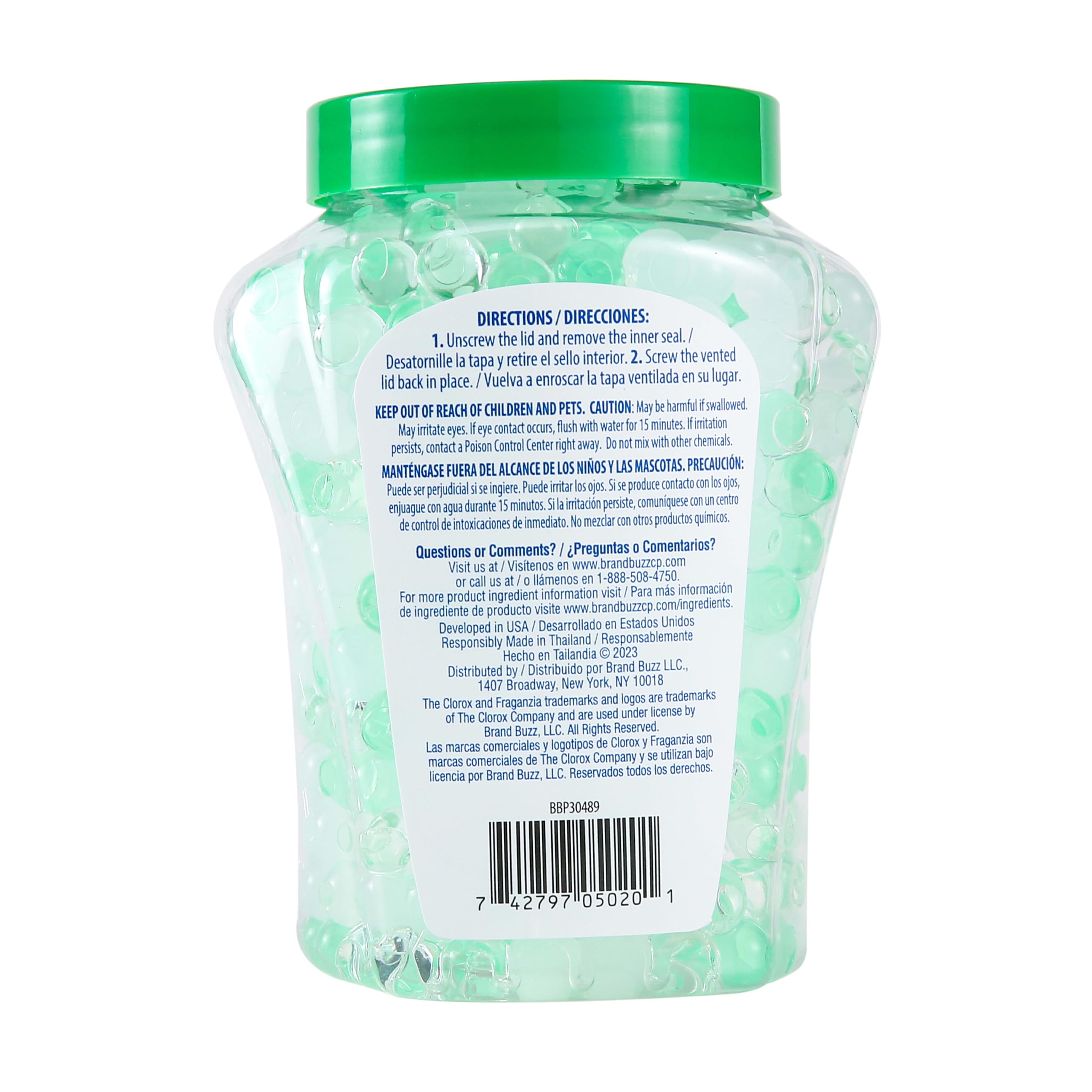 Clorox Fraganzia Air Freshener Crystal Beads White Lily Bloom 12oz Jar LongLasting Air Freshener Beads Easy to Use Vented Jar Ai