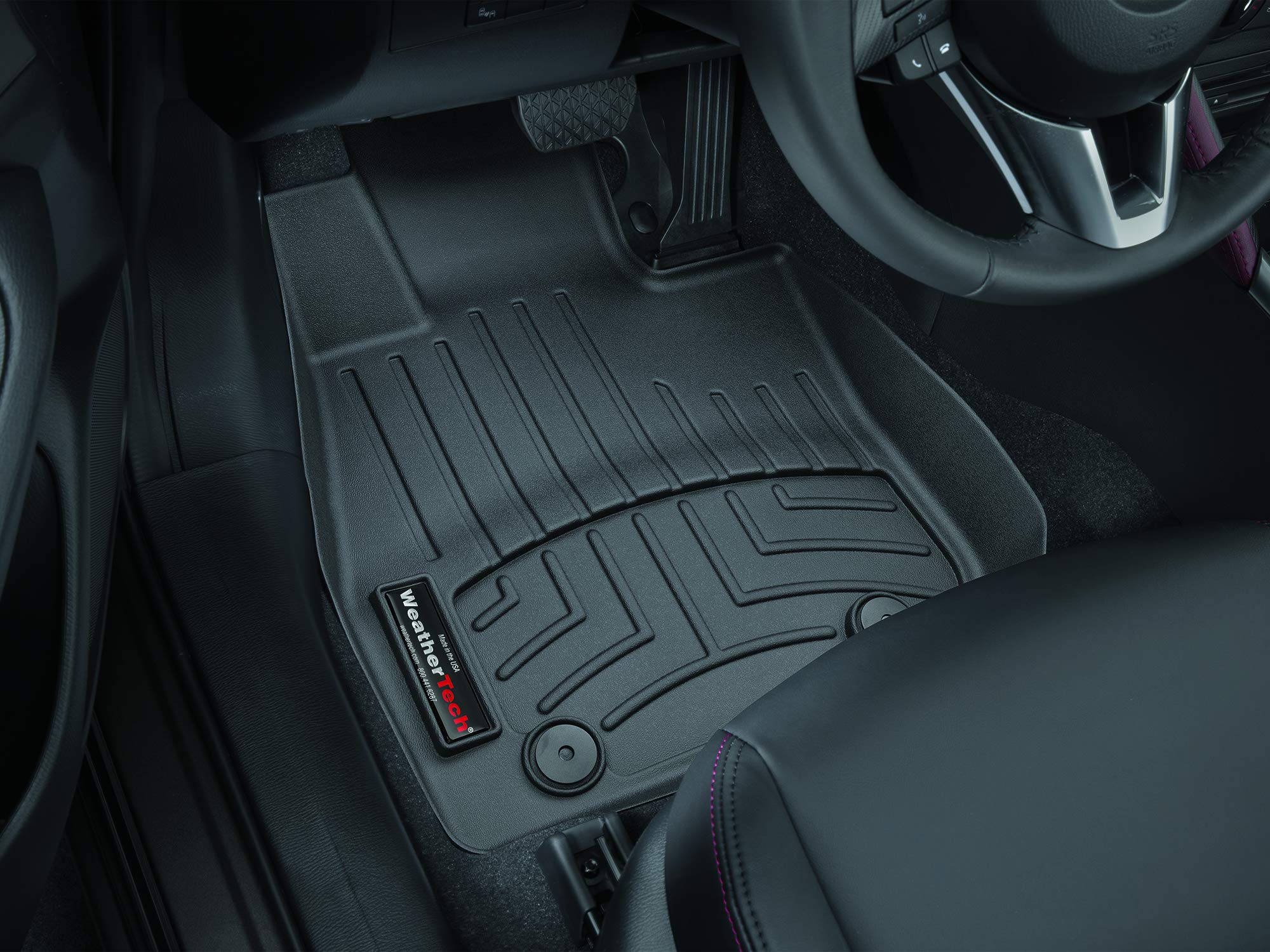 Weathertech Custom Fit Floorliners For Mazda Cx-3-1St Row (448481), Black