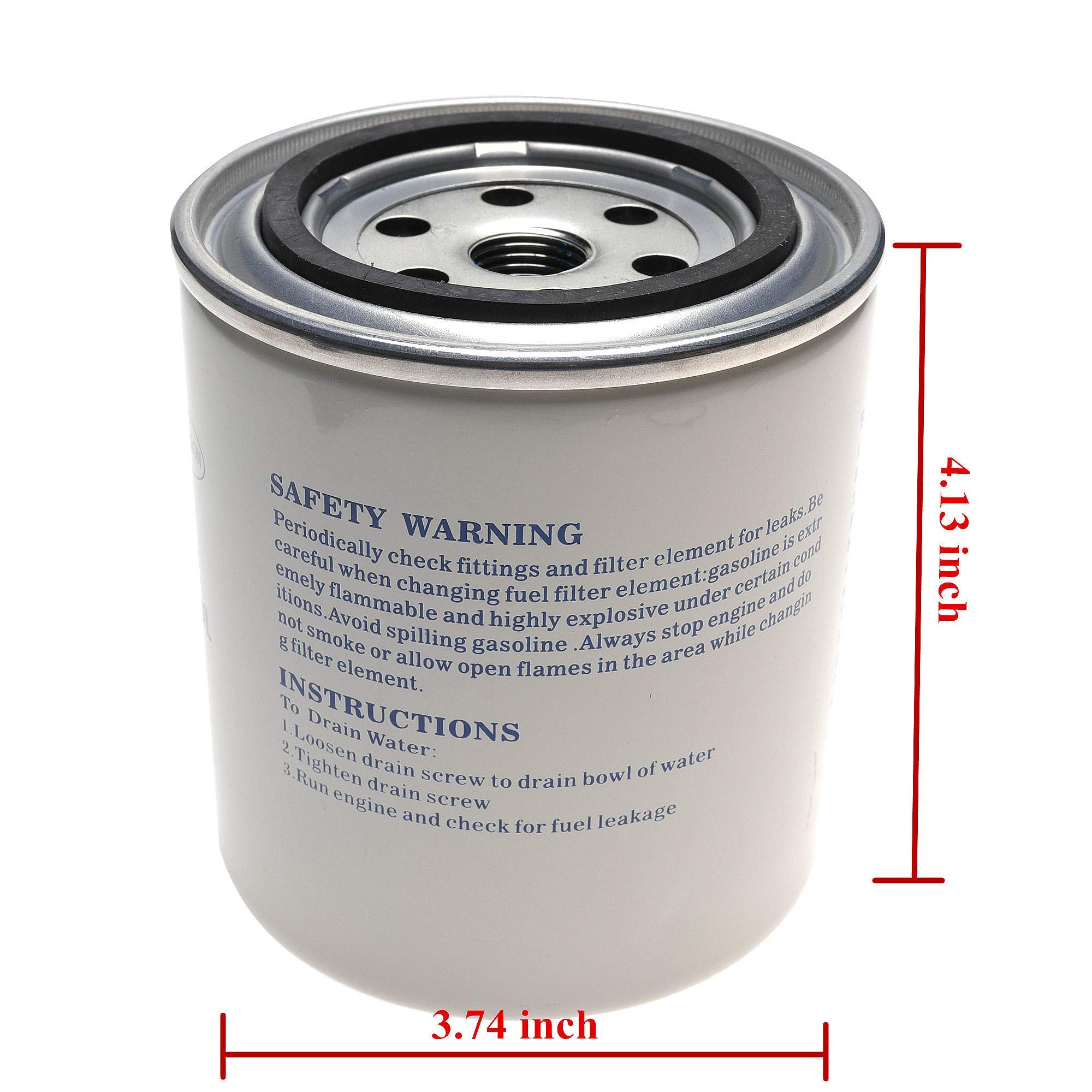 iFJF S3213 Fuel Water Separating Filter Replacement Filter with O-ring fit 3/8 Inch Outboard Motors 802893Q01 Marine 35-809097 3