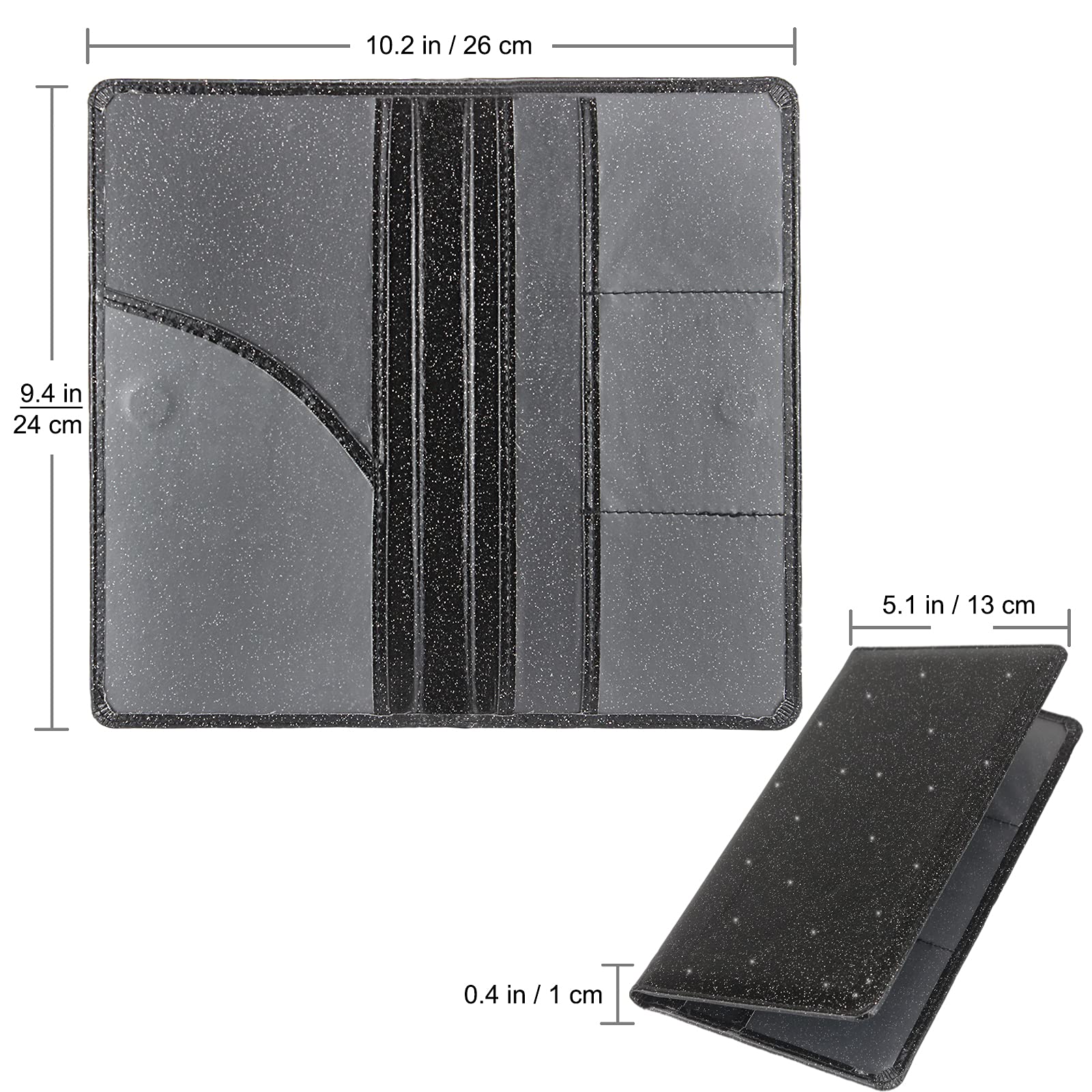 Car Registration And Insurance Holder, Premium Leather Insurance And Registration Holder,Vehicle Glove Box Car Organizer, With M