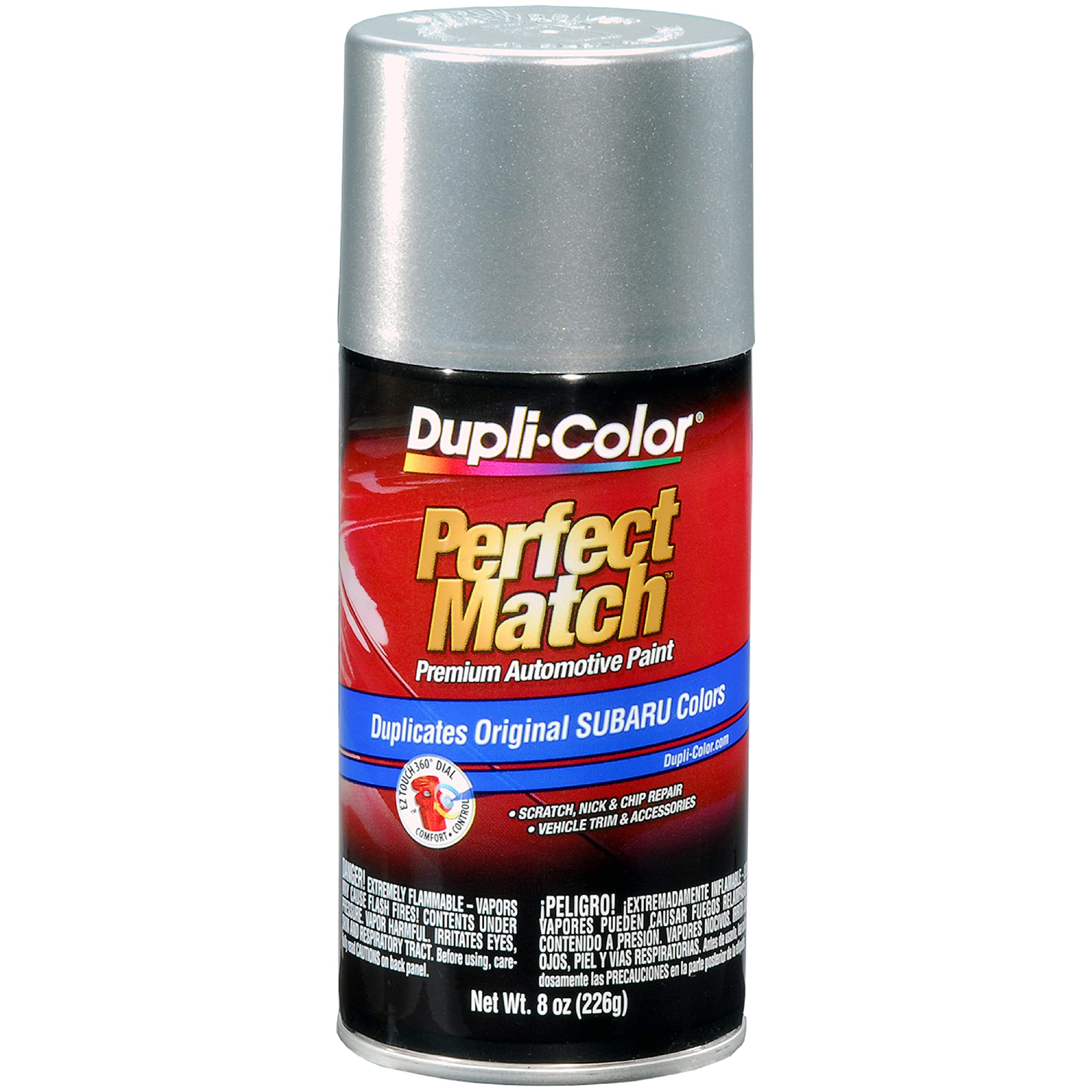 Dupli-Color Ebsu13457 Quick Silver Metallic Subaru Perfect Match Automotive Paint - 8 Oz. Aerosol
