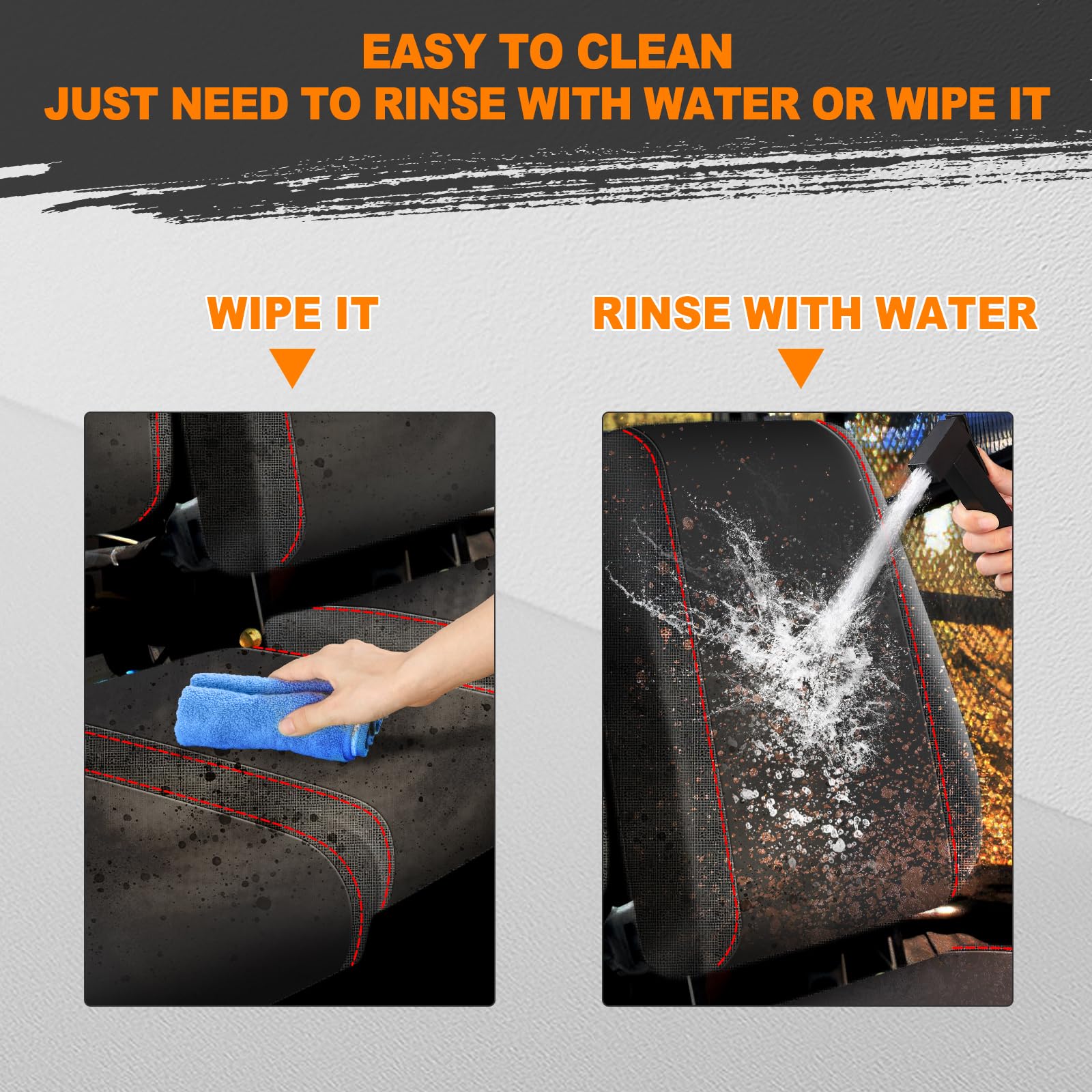 Bordan Utv Seat Cover For Can Am Defender All Models, Heavy Duty 1680D Waterproof Full Protection Outdoor Seat Cover Set(8 Pcs)