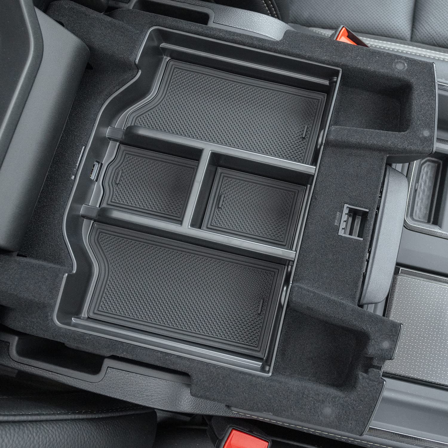 Pimcar Compatible With 2019-2023 2024 2025 Dodge Ram 1500 2500 3500 Center Console Organizer Abs Plastic Material Interior Acces