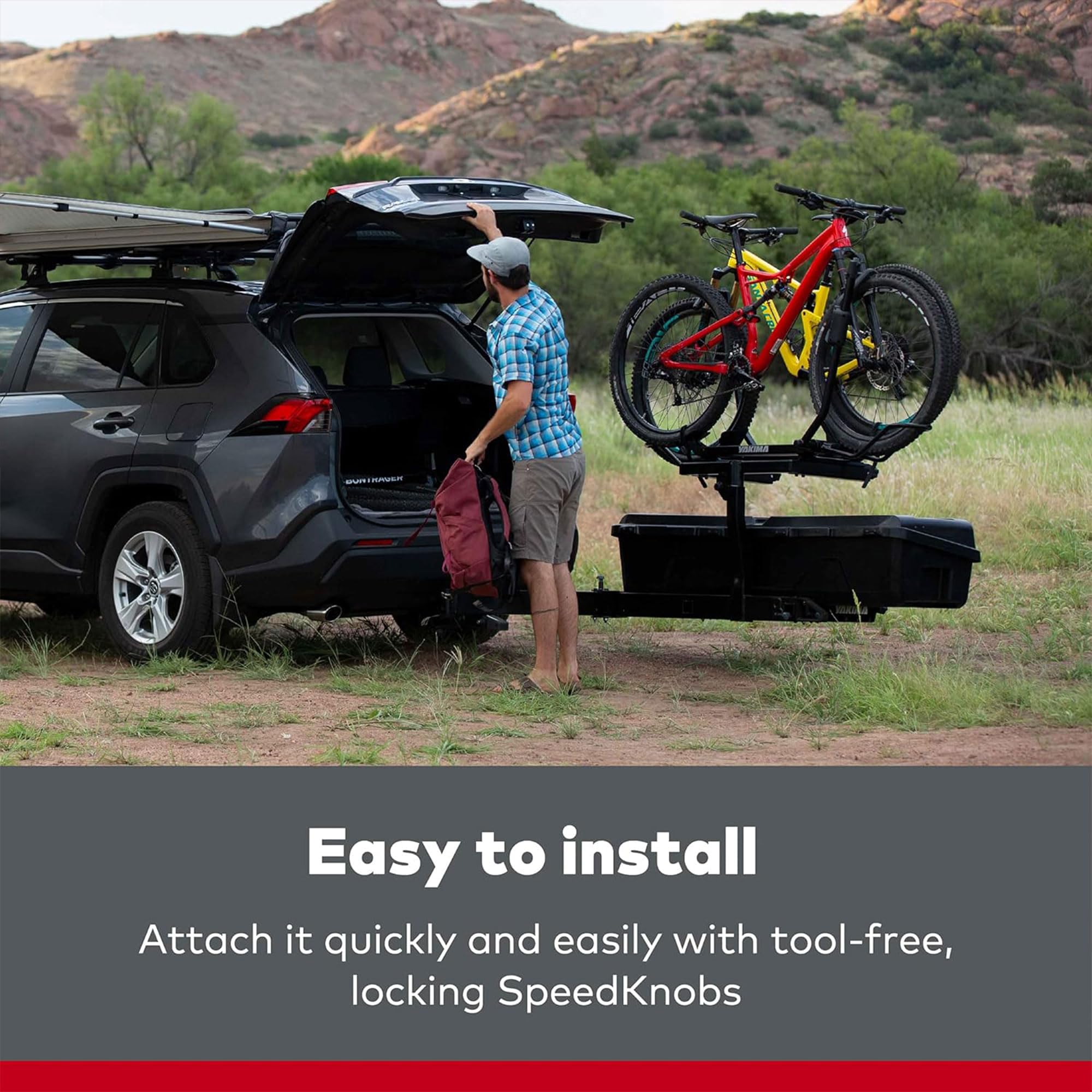 Yakima Exo Gearlocker Car Cargo Carrier, Hard Top Shell Box For Exo Swingbase System,