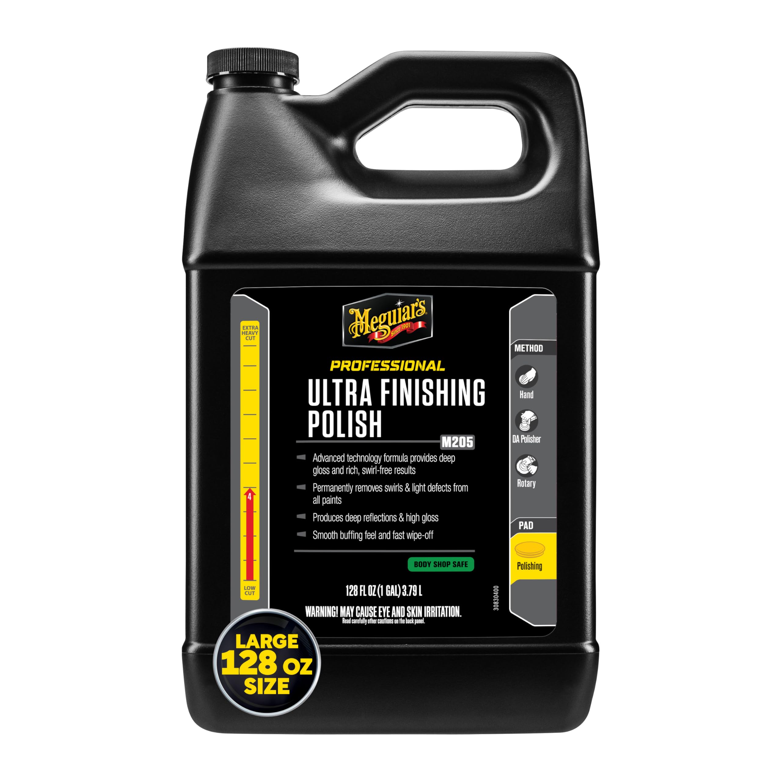 Meguiars Professional Ultra Finishing Polish M20501 - Scratch And Swirl Remover, High-Gloss Detailing Polish For A Show Car Shin