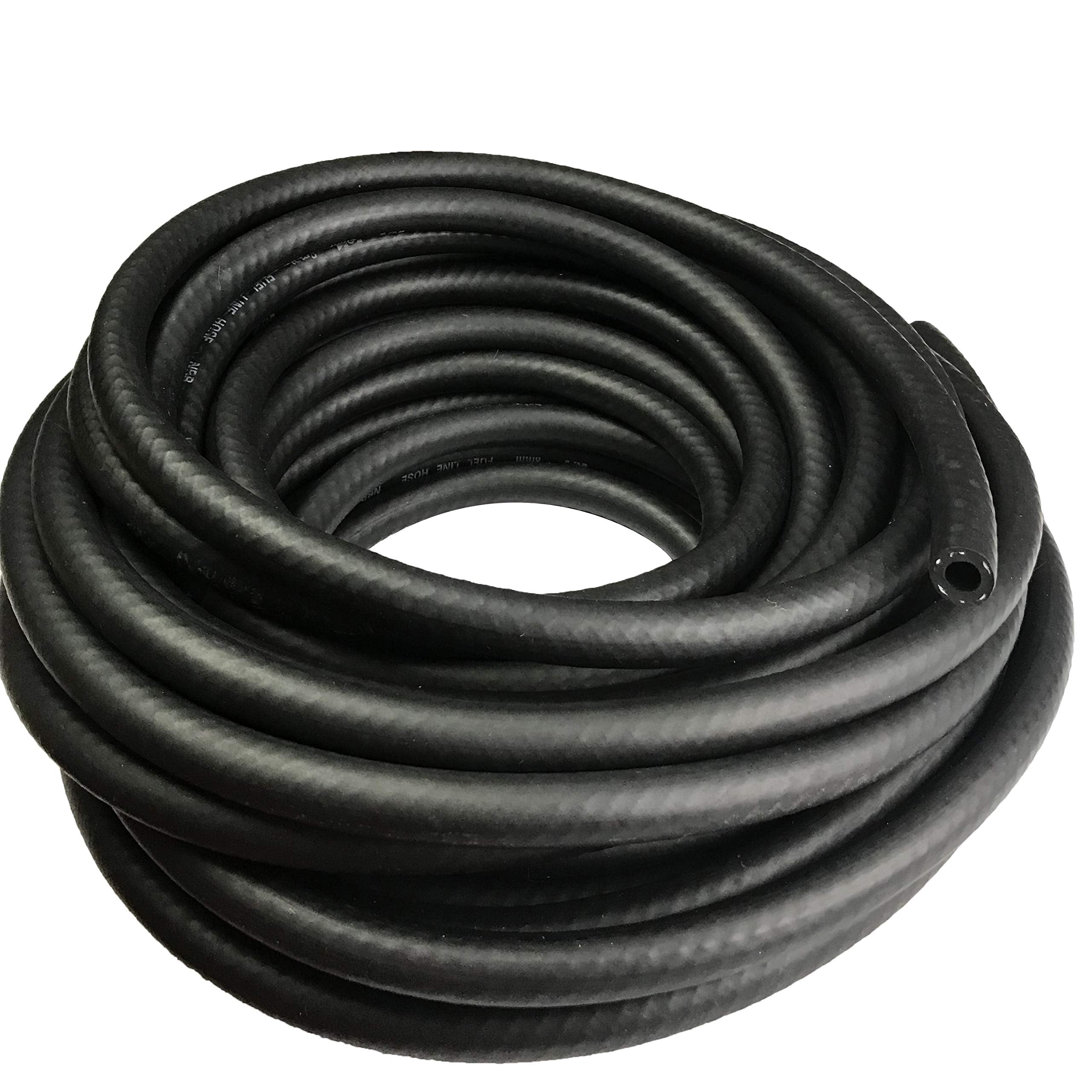 Fuel Line 1/4 Id Nbr Hose 4 An Push On Hose 0.47 '' Od 300 Psi For Small Engines, 15 Feet