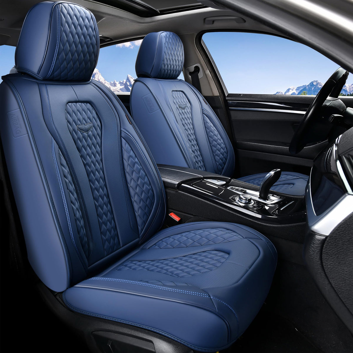 Coverado Seat Covers, Car Seat Covers Front Seats, Blue Car Seat Cover, Waterproof Car Seat Covers, Car Seat Cushion, Front Car