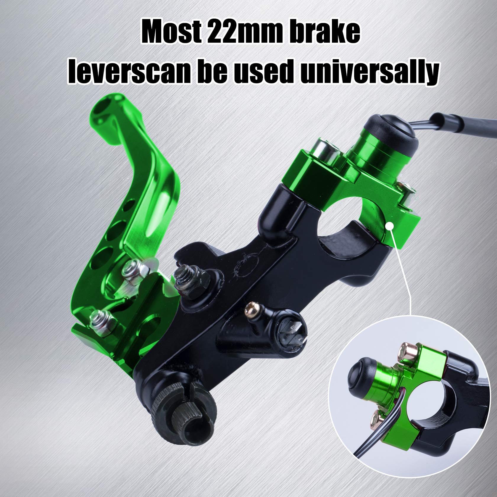 Oraevy Cnc Universal Motorcycle Engine Stop Start Kill Switch Button With Mounting Backplate Compatible With Kawasaki Kx250 Kx45