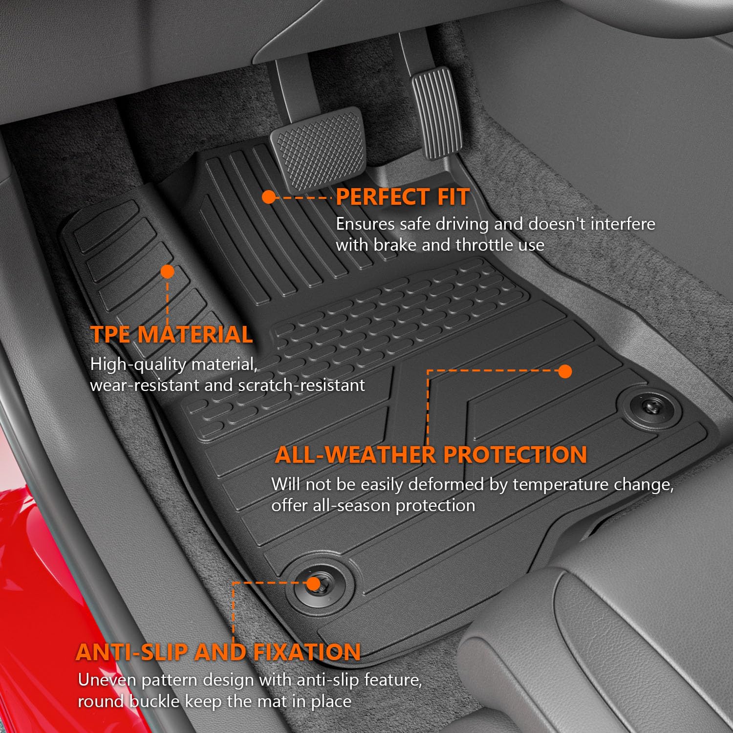 powoq Floor Liner Compatible with 2023-2025 Honda CRV Upper Deck Hybrid Trunk Mat Cargo Mat Trunk Liner Replacement for 23-25 CR