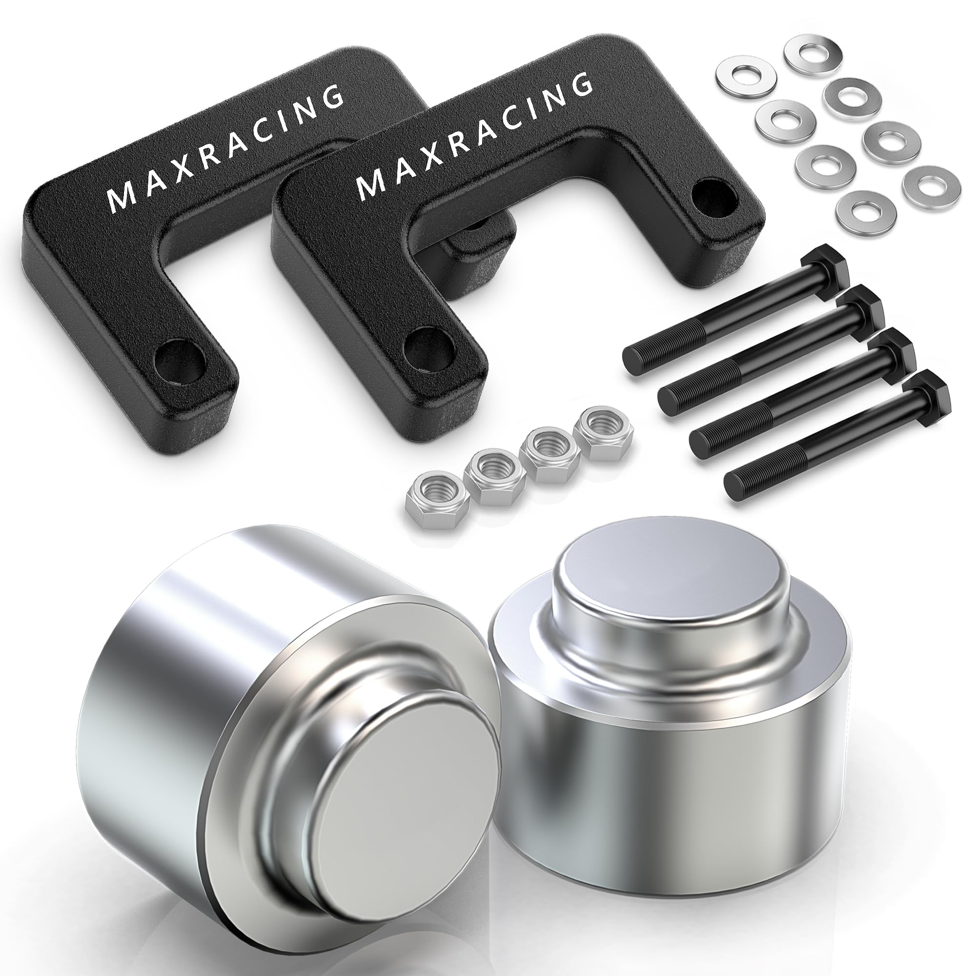 Maxracing 2.5'' Front + 2'' Rear Leveling Lift Kit Compatible With 2007-2020 Chevy Suburban 1500 | 2007-2013 Chevy Avalanche 150