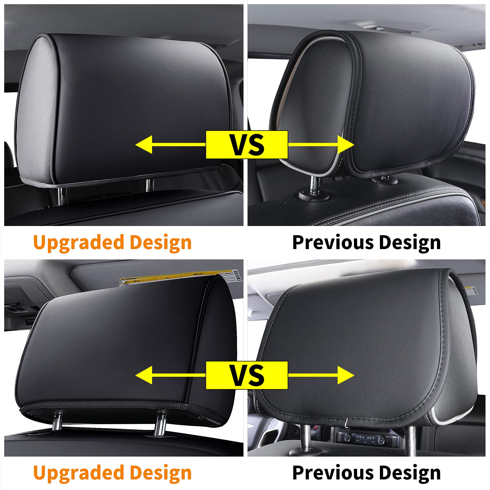 LUCKYMAN CLUB Chevy Silverado/Sierra P01-S1 2 Front Seat Covers, Fit 2014-2024 1500/2500 HD/3500 HD Crew, Regular, Double/Extend