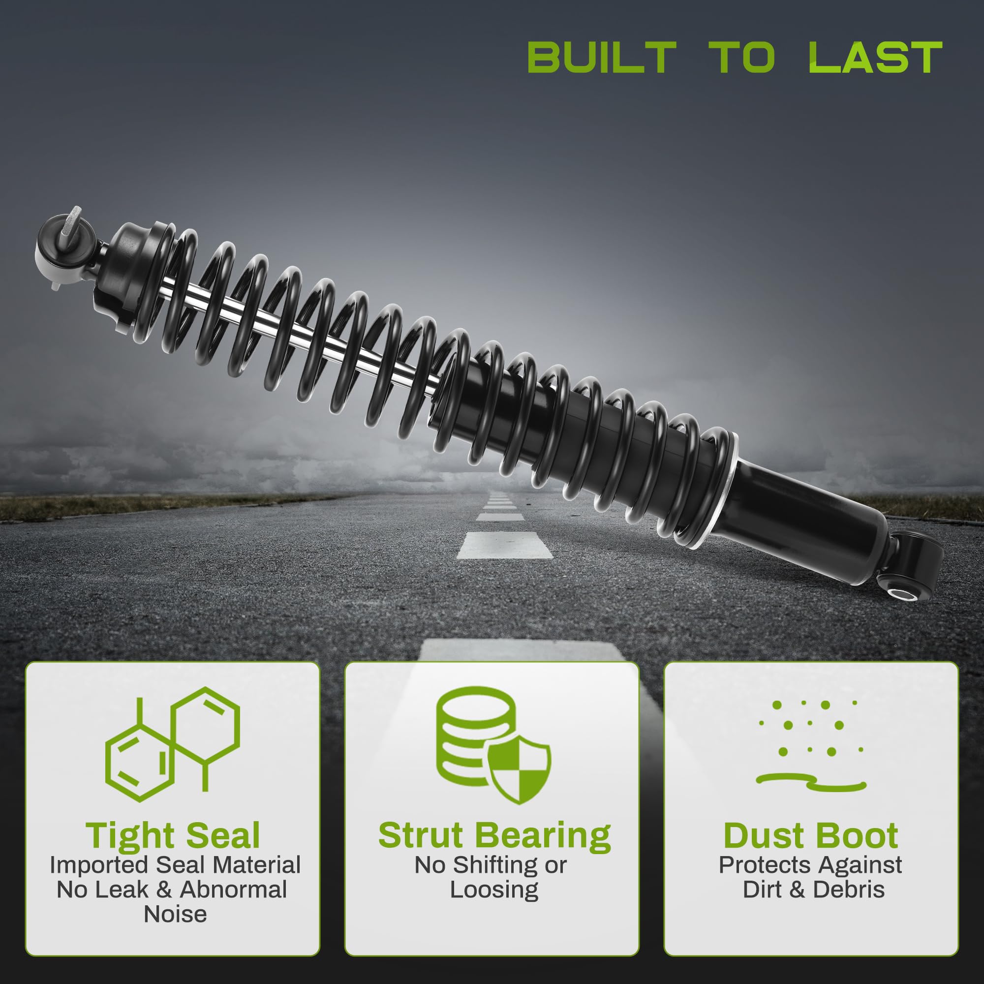 Autosaver88 Rear Load Shocks And Strut Compatible With 1992-1999 C1500, C2500 Suburban, 1996-2014 Express 1500, 1995-2000 Tahoe,