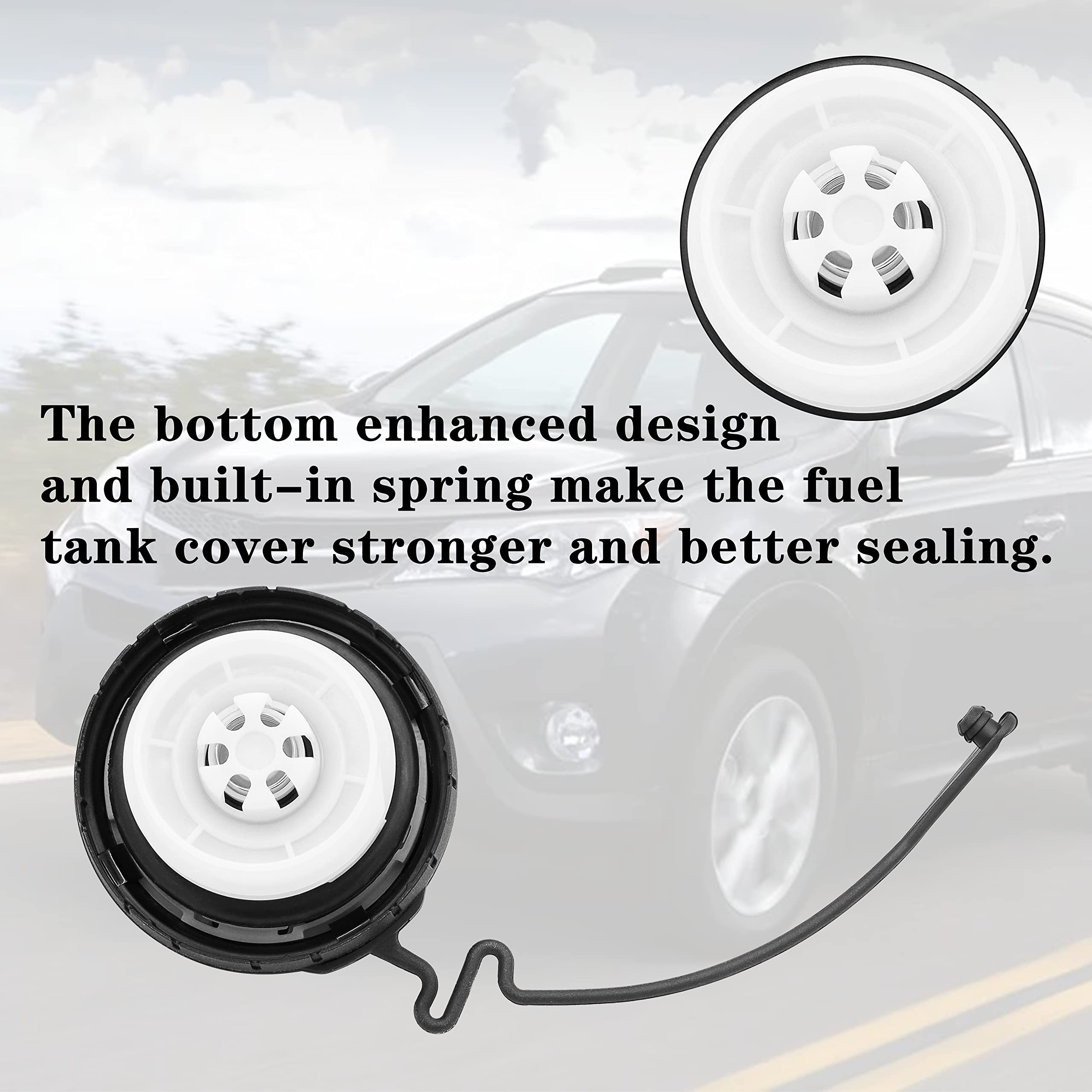 Gas Cap Fuel Cap 77300-06040 For Toyota 4Runner Avalon Camry Corolla Fj Cruiser Highlander Land Cruiser Matrix Sequoia Sienna Tacoma Tundra Venza,Lexus Es350 Gs460 Lx570 Rx350 Sc430,Scion Xd Xb Xa Tc