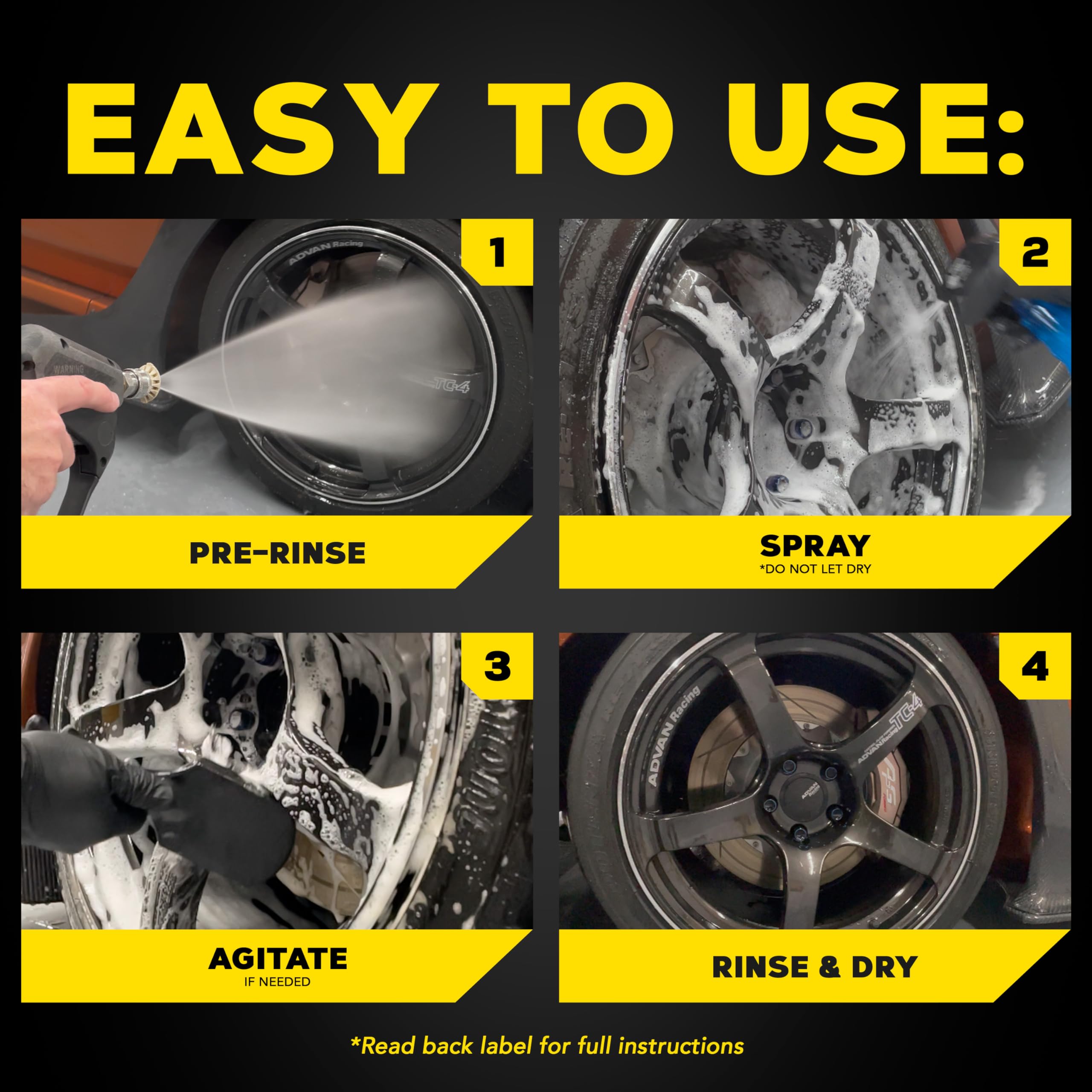 Meguiar'S G14324 Hot Rims Aluminum Wheel Cleaner - 24 Oz Spray Bottle