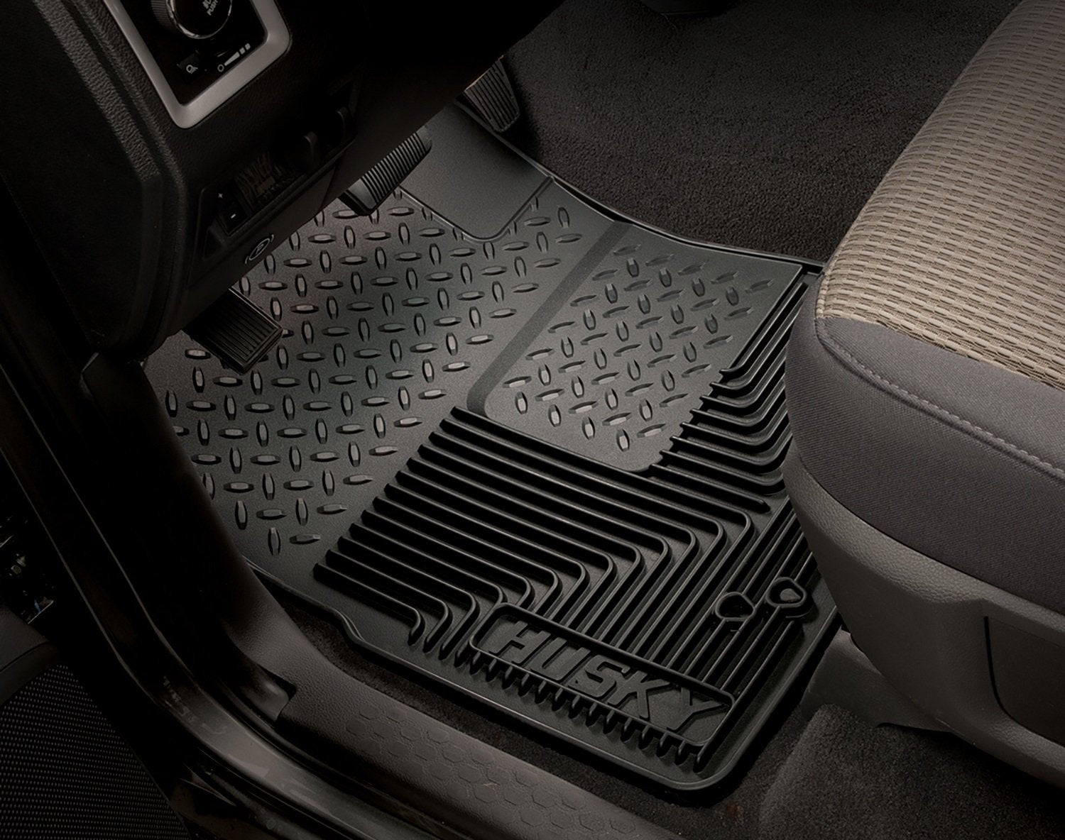Husky Liners 51121 Heavy Duty Floor Mat; Front; Black;