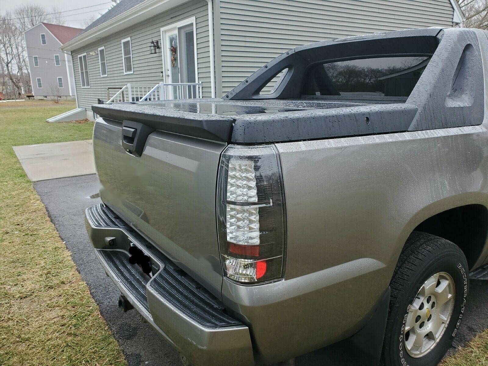 KUAFU Rear Tailgate Cover Cap for 2007-2013 Chevy Avalanche/Cadillac Escalade EXT - Black Molding Trim Protector GM1994113