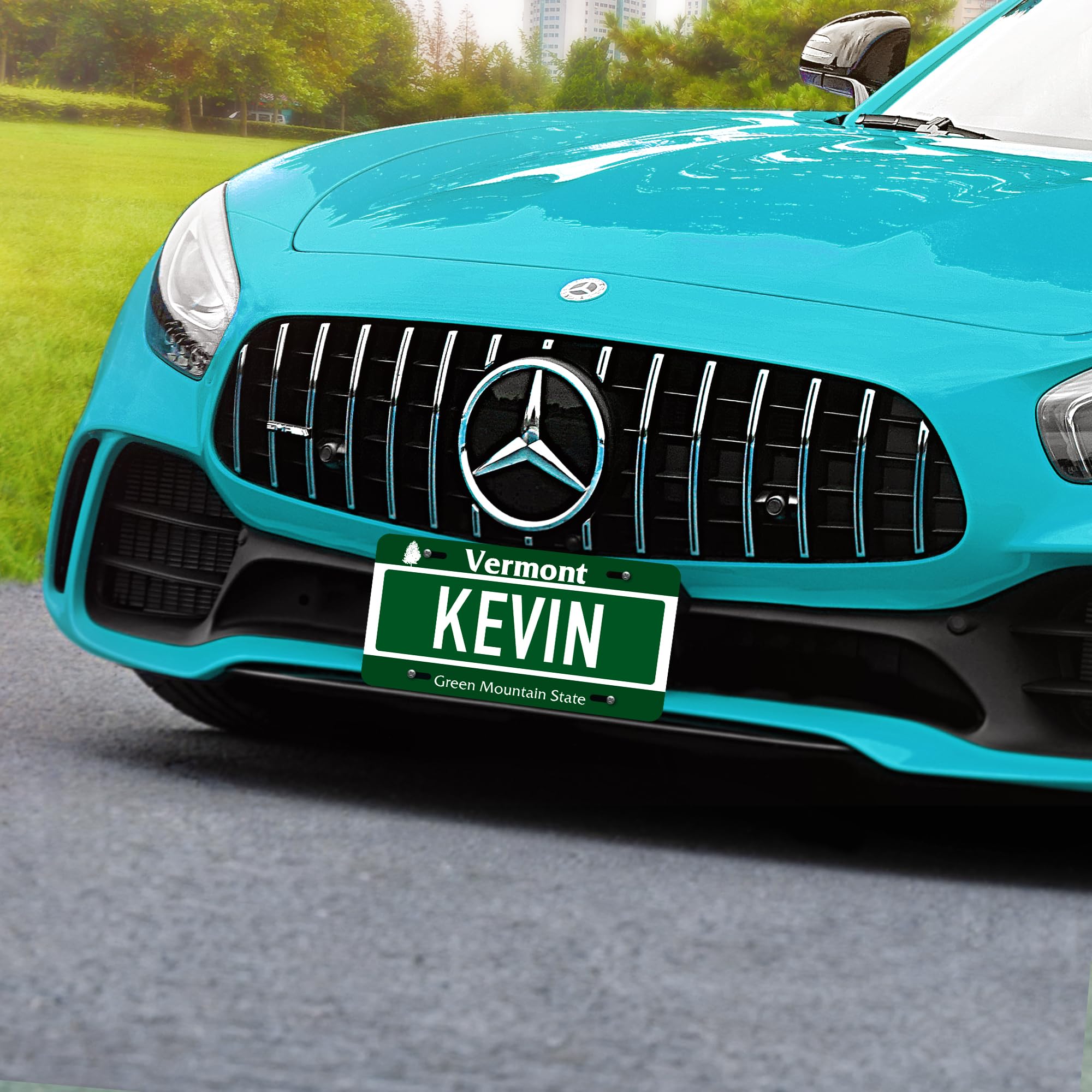 Custom Vermont License Plate, Personalized License Plates For Car, 6X12 Inch, Rust-Free Fade Resistant Aluminum, Usa Made By My