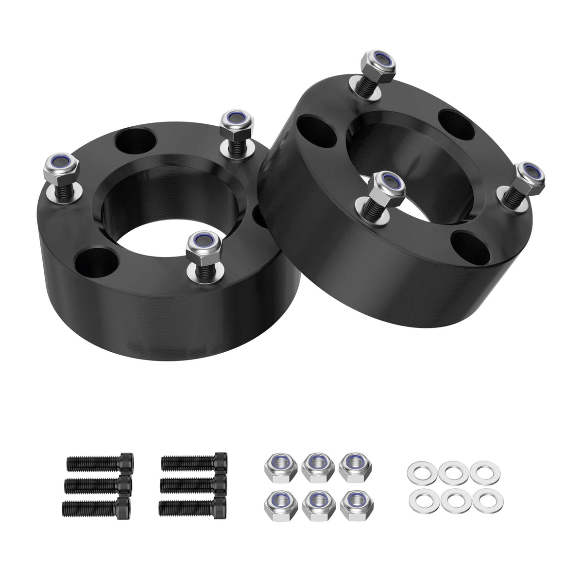 3 Front Leveling Lift Kit Compatible With 2007-2022 Silverado/Sierra 1500, Leveling Lift Kit For 2007-2022 Silverado/Sierra 1500 Forged Front Strut Spacers Raise The Front Of Your Car By 3