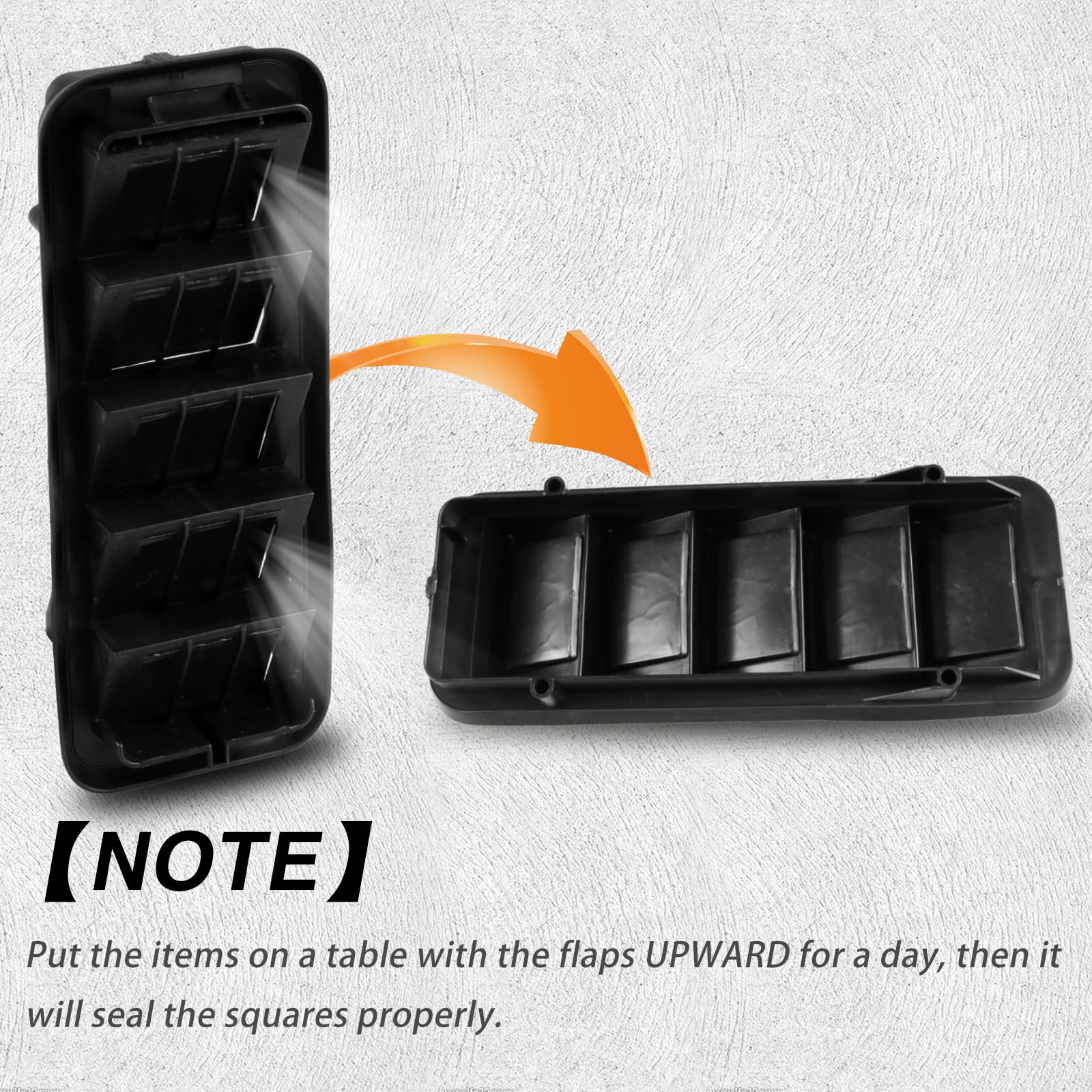 KPALAG Back Panel Air Vent Relief Grille - 2PCS, Black, Compatible with Colorado/Silverado/Sierra, Replace# 13596856