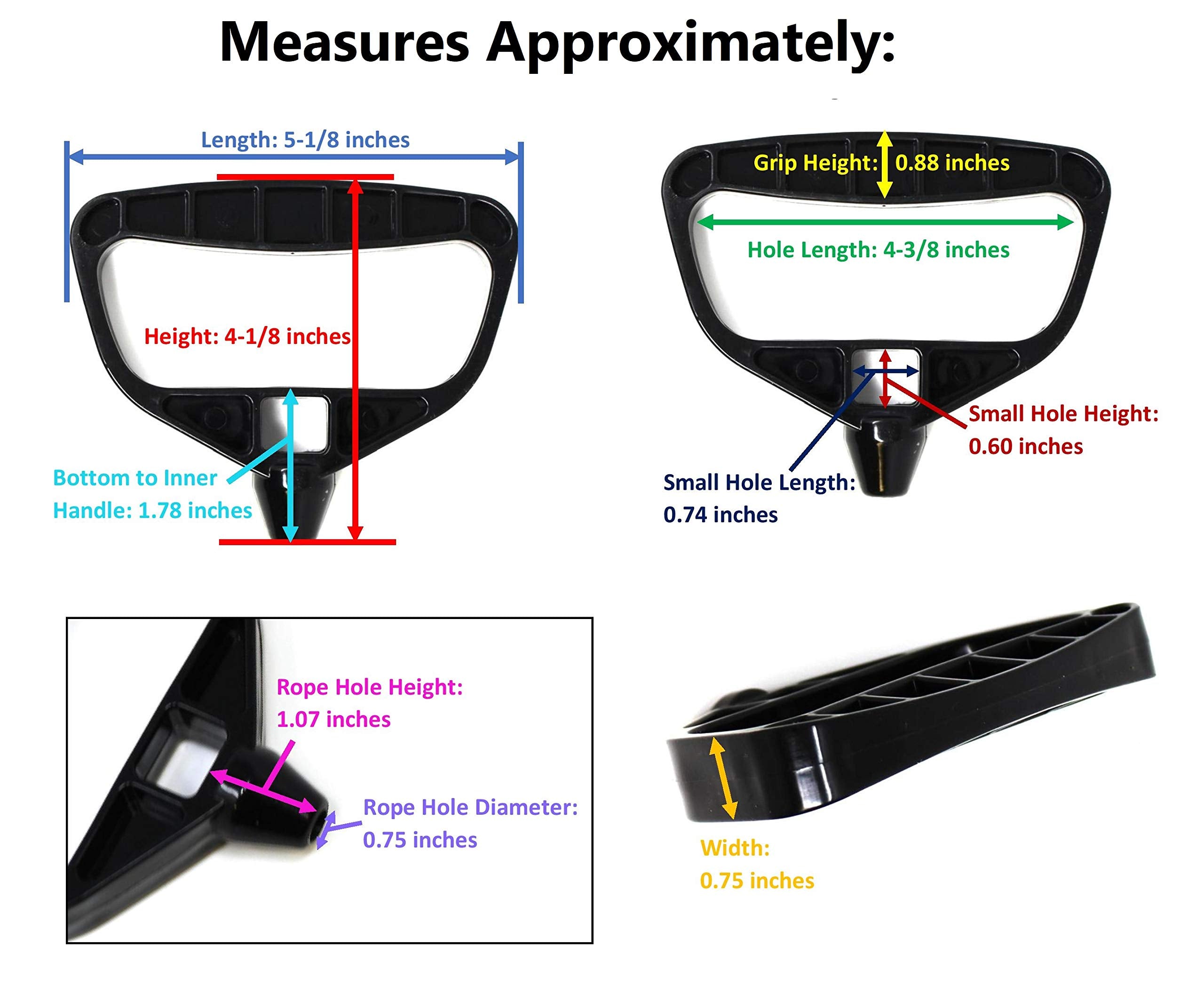 Orange Jsp Manufacturing Universal Pull Starter Handle 62-11005 / Sm-12037Or Compatible With Polaris, Ski Doo, Arctic Cat, Snowmobile