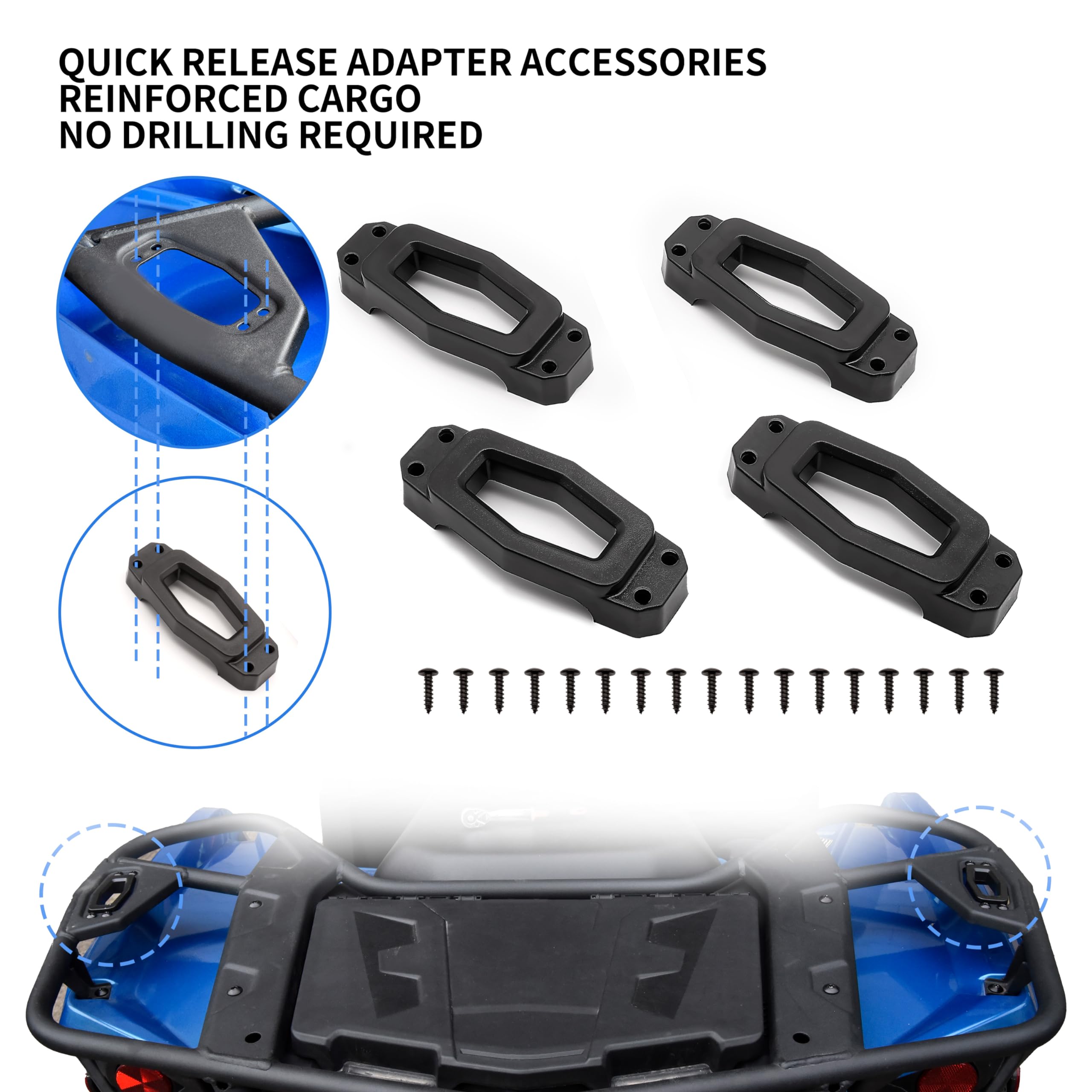 Sautvs Base Kit Mounting Bracket Kit For Can-Am Outlander L And L Max And G3L Accessories (4Pcs, Replacement# 715002350)