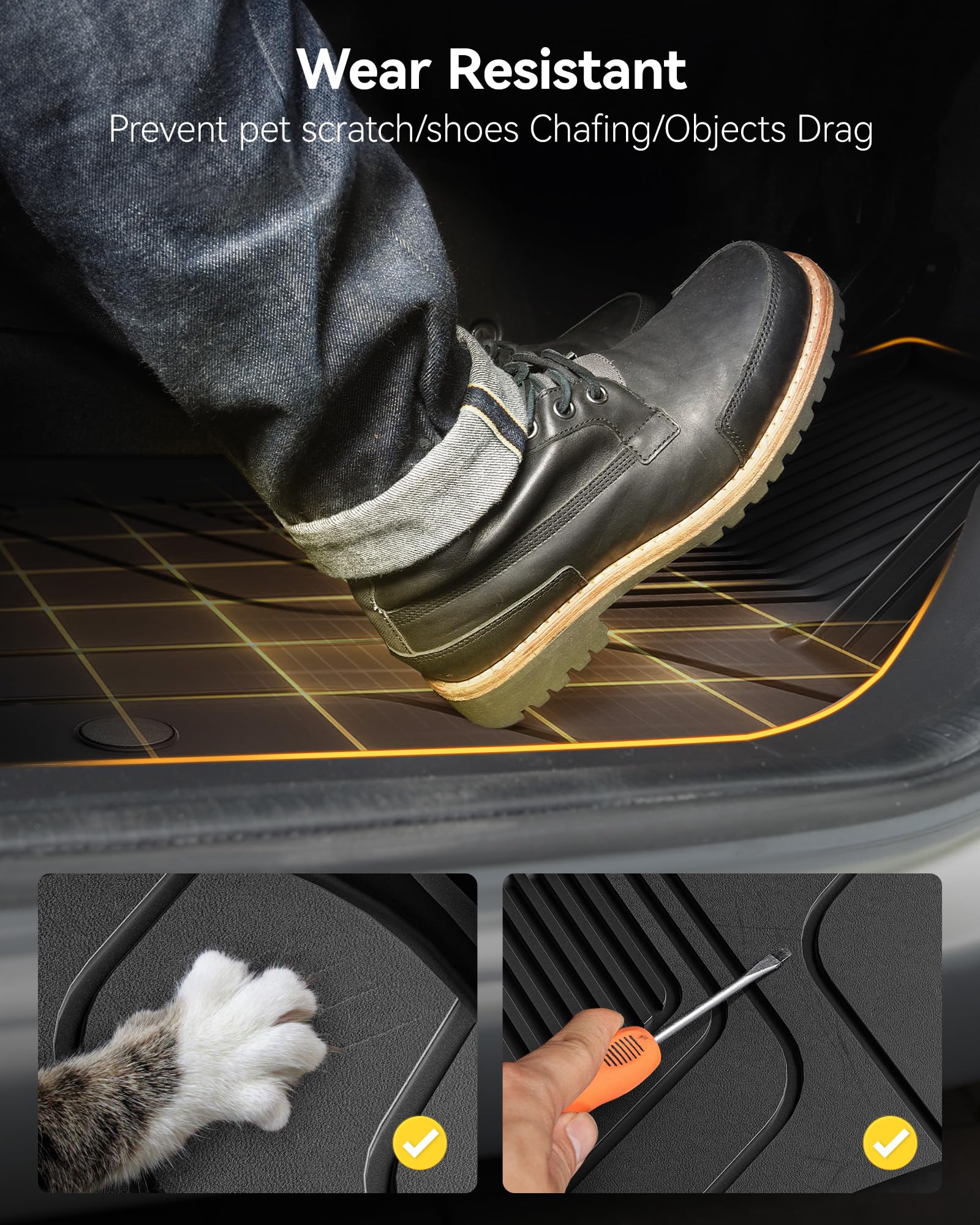 3W Floor Mats For Chevrolet Trax & Buick Envista 2024 2025, Tpe All Weather Custom For Trax 1St And 2Nd Row, Car Liners Accessor