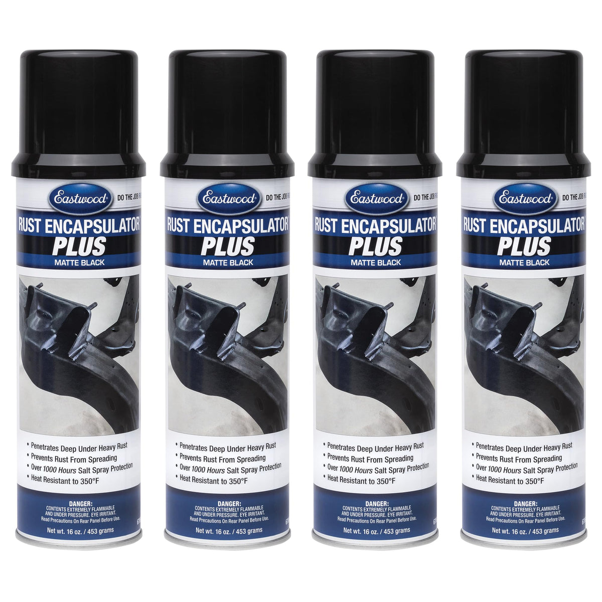 Eastwood Matte Black Rust Encapsulator Plus | Long Lasting Durable Finish 1 Coat Automotive Maximum Rust Protection | Heat Resis