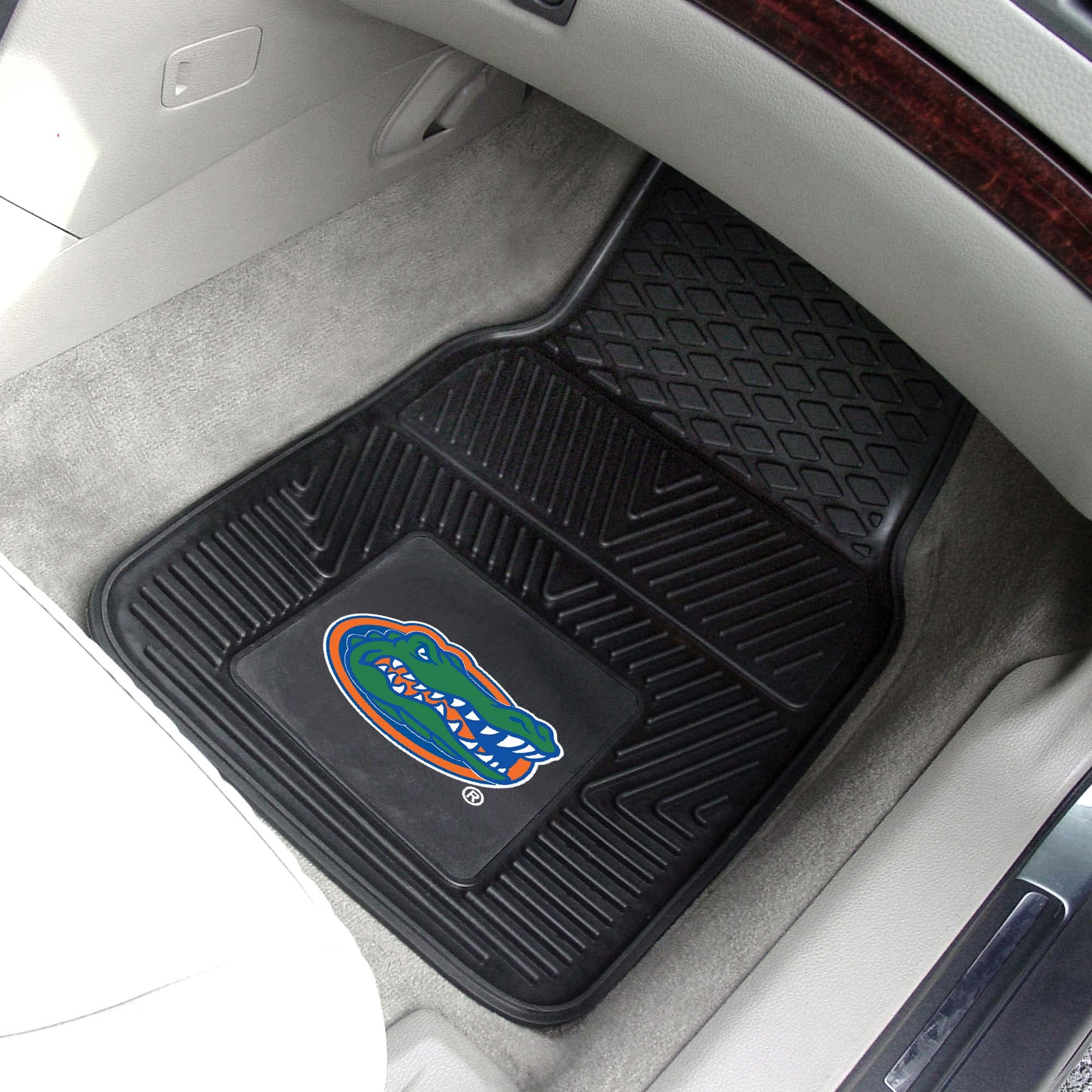 Fanmats University of Florida Gators Set of 4 Car Mats for Cars, SUV, Pickups - All Weather Protection, Deep Reservoir Design, U
