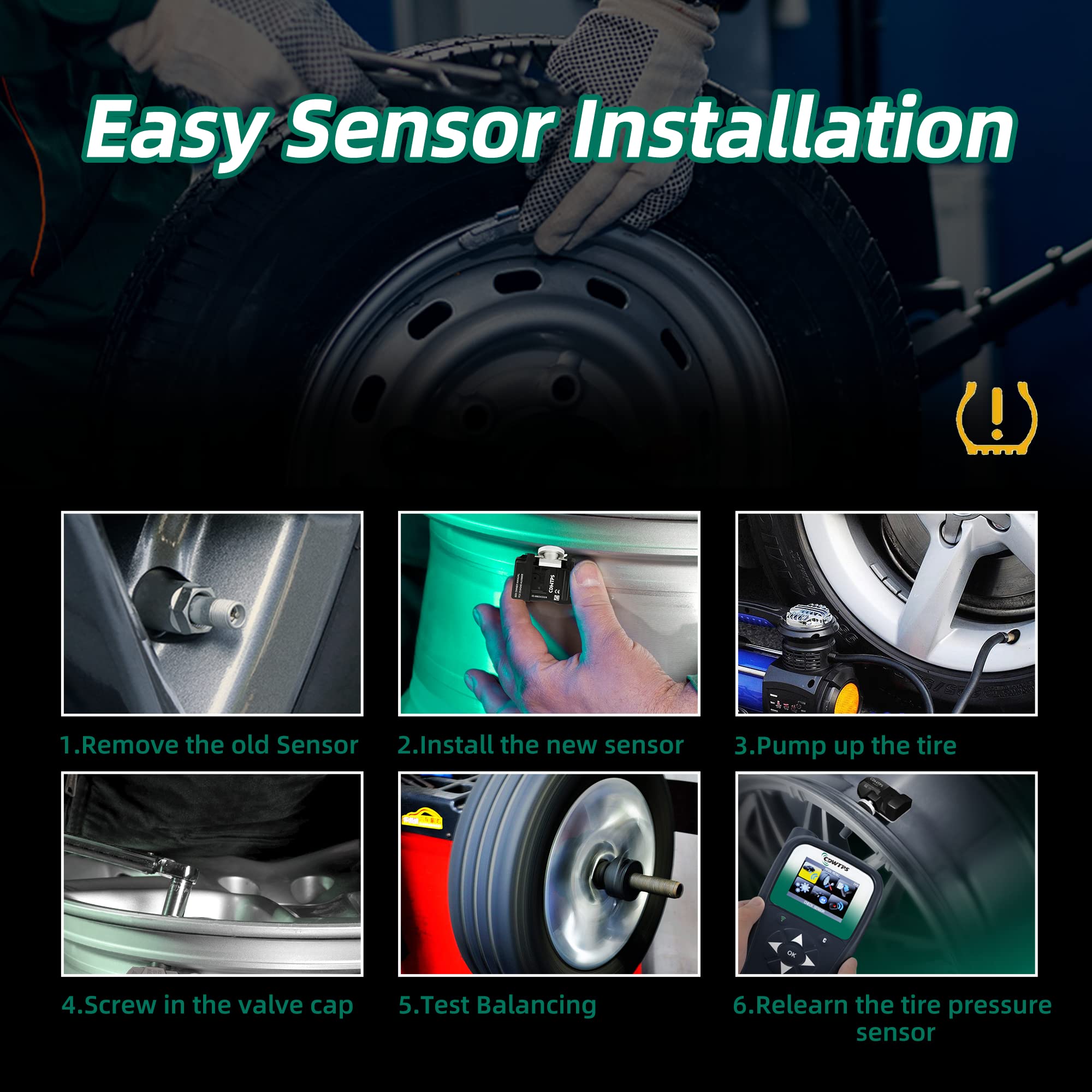 Tpms Sensor, 315Mhz 13598772 Tire Pressure Monitor System For Gm| Gmc | Chevy | Buick | Cadillac Replace#13598771,13586335,13581558,20923680