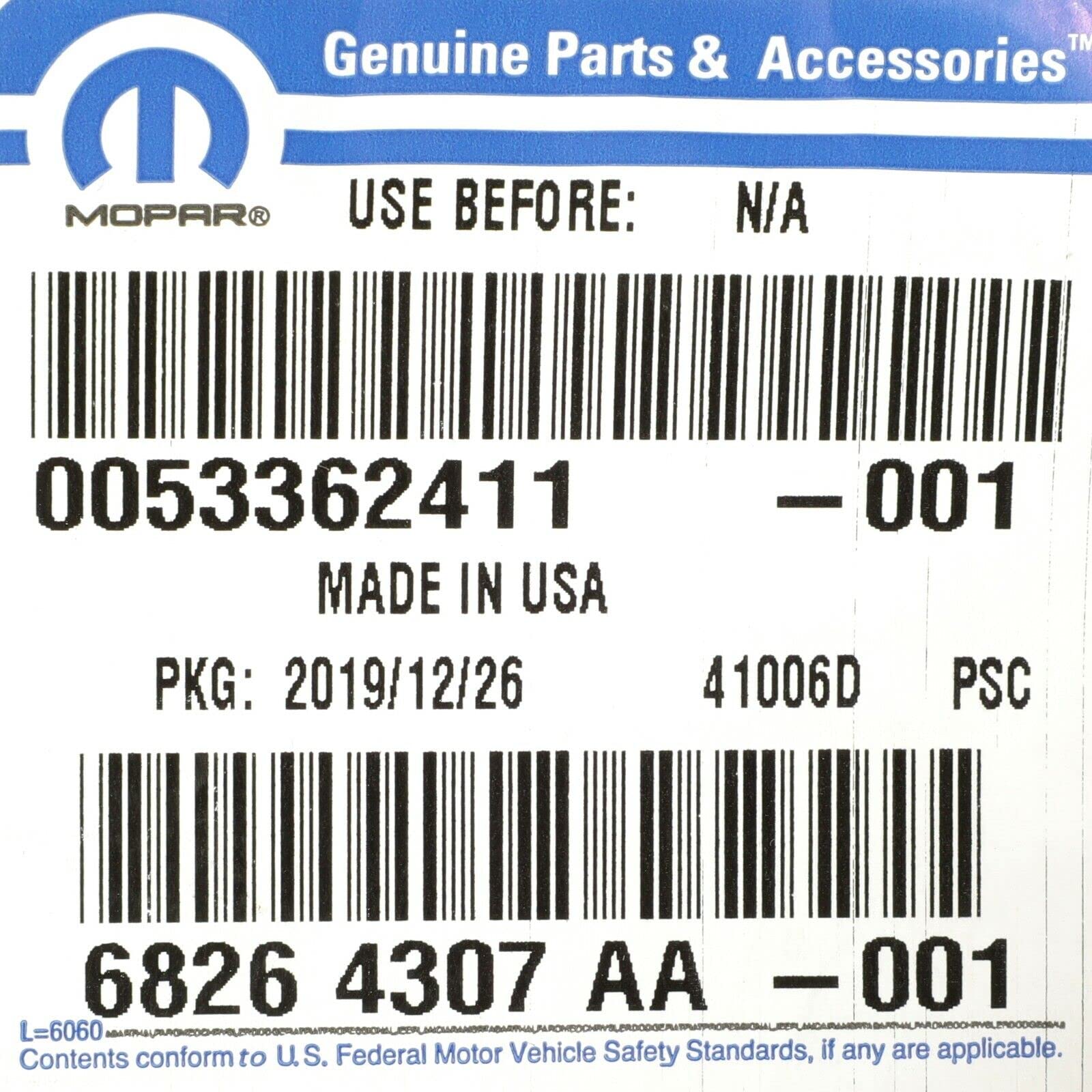 Mopar 68264307Aa Bezel Adaptive Cruise Control