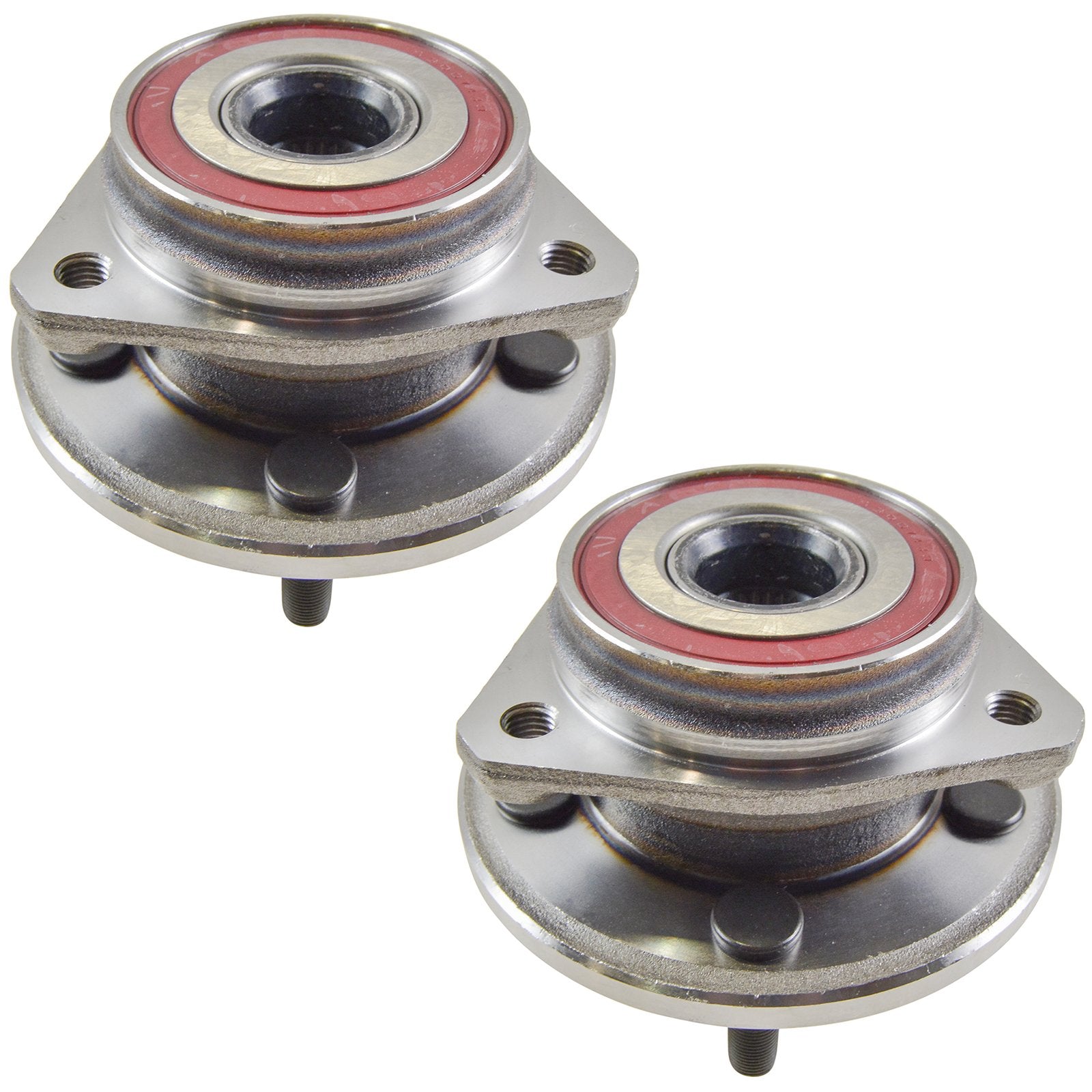 Trq Front Wheel Hub Bearings Assembly Set Compatible With 1999-2001 Jeep Cherokee 1999-2006 Wrangler