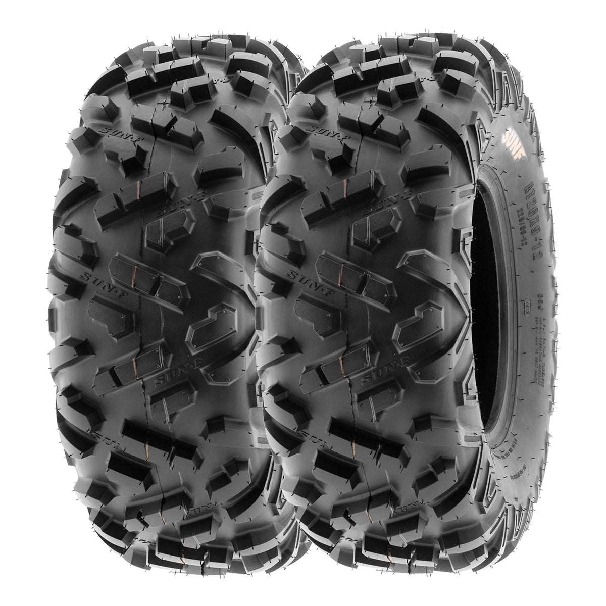 SunF 26x11-12 ATV UTV 26x11x12 All Terrain Tires 6 PR A051 POWER II - PAIR of 2
