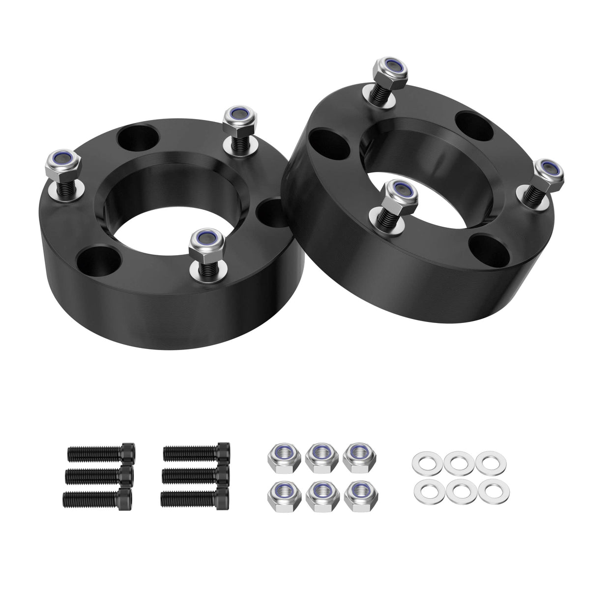 2.5 Front Leveling Lift Kit Compatible With 2007-2022 Silverado/Sierra 1500, Leveling Lift Kit For 2007-2022 Silverado/Sierra 1500 Forged Front Strut Spacers Raise The Front Of Your Car By 2.5