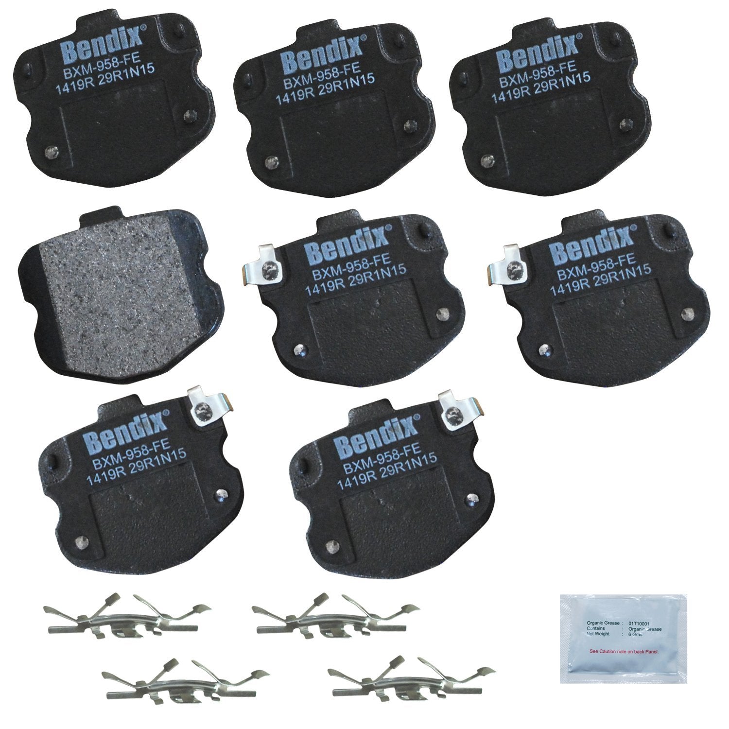 Bendix Priority1 Cfm1419R Semi-Metallic Rear Brake Pads For Chevrolet Corvette 2013-2006
