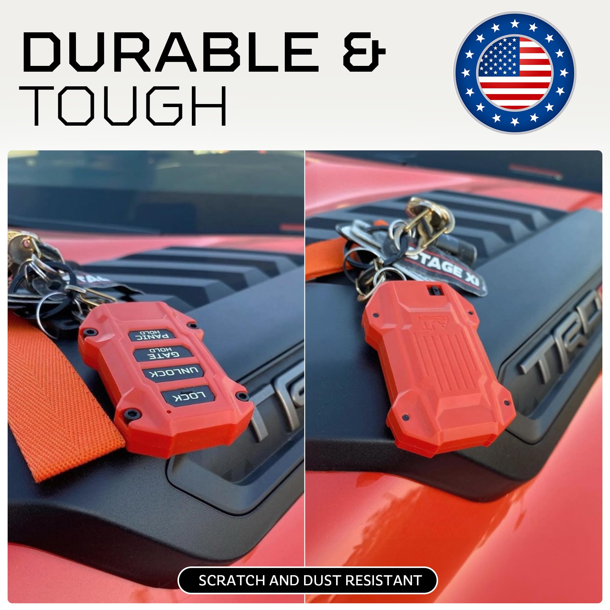 Ajt Design Replacement Keyfob Compatible With Toyota Tacoma (2024+), Tundra (2022+) & Sequoia (2023+) | Custom Made In Usa - Sol