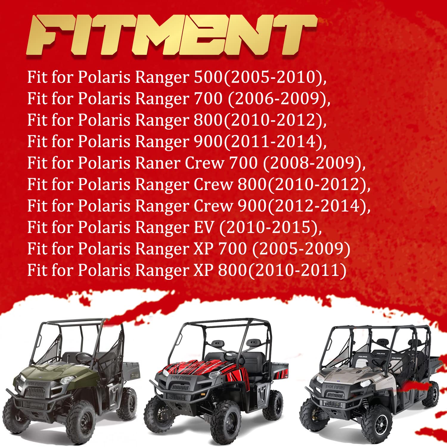 New Parking Brake Pad Kit 2203147 for Polaris Ranger 2X4 4X4 6X6 500 700 800 900, Parking Brake for Polaris Ranger