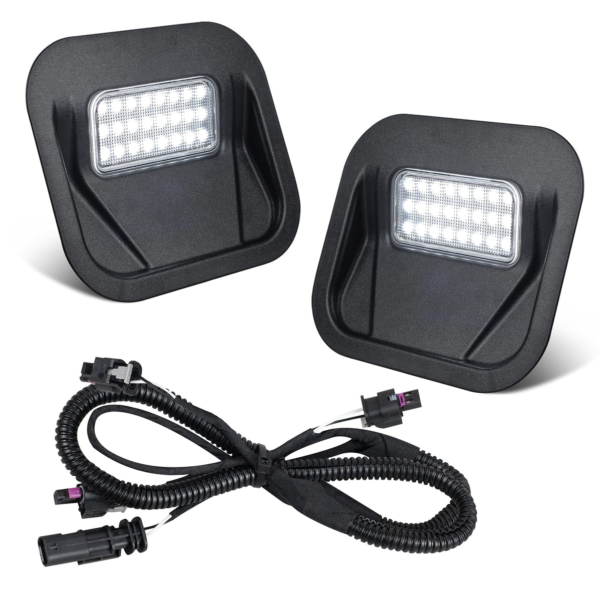 HERCOO Tailgate Step Light LED Truck Bed Multi-Pro Lamp Kit Compatible with GMC Sierra 1500 2500 HD 3500 HD 2020-2021 Chevrolet 