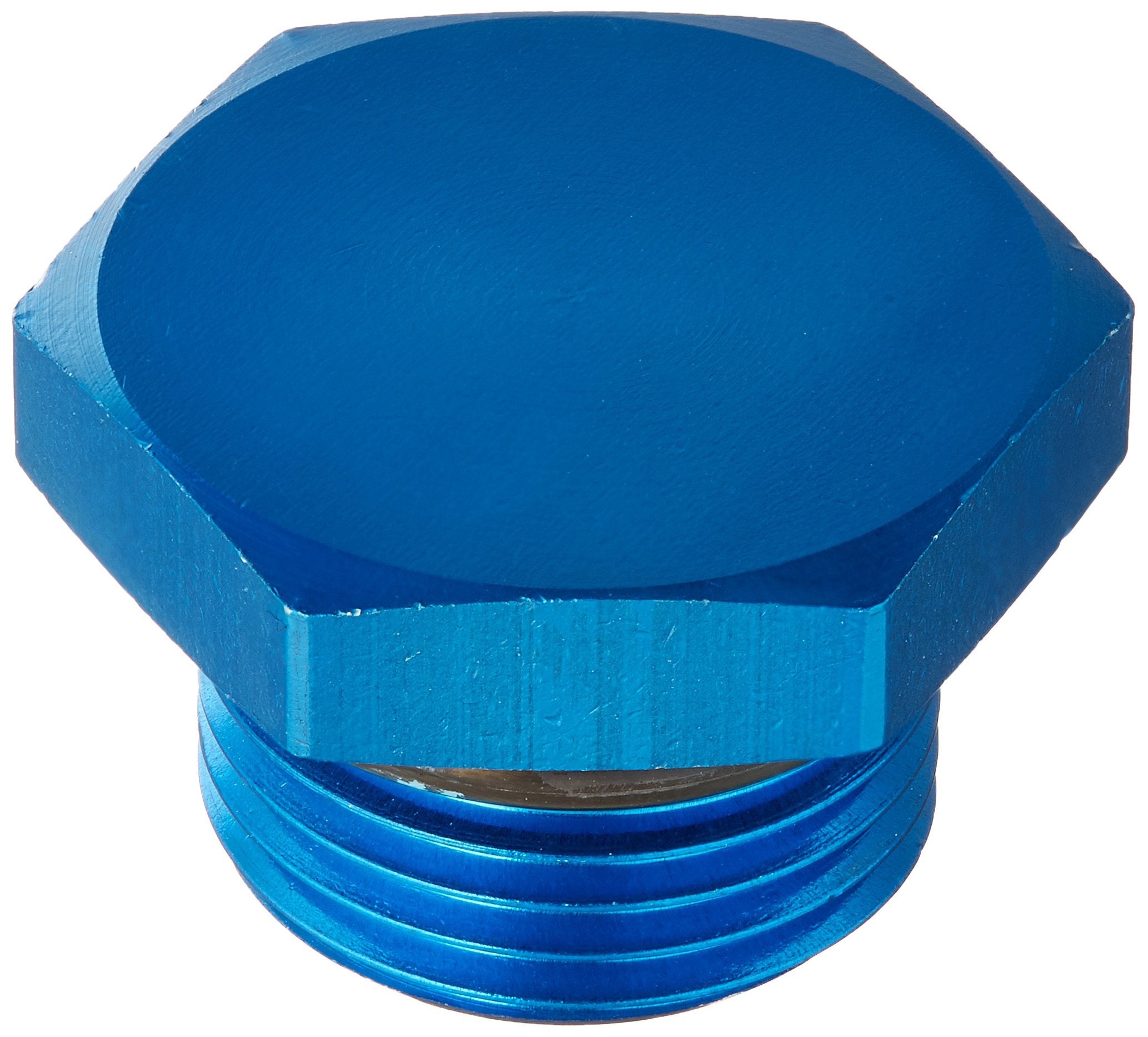 Aeroquip Fcm3726 Blue Anodized Aluminum -10An O-Ring Boss Plug