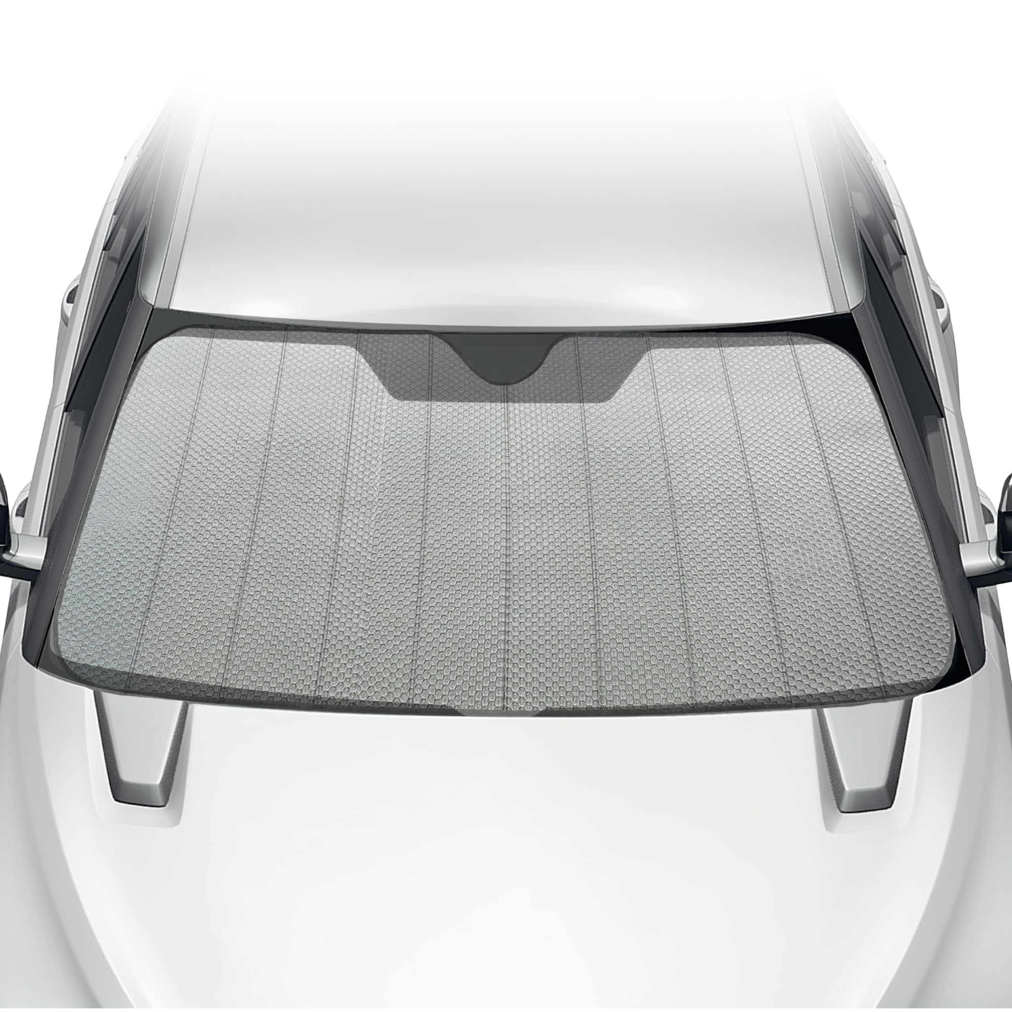 Bdk Car Windshield Sun Shade - Jumbo Size Windshield Sun Shade Accordion Fold Style For Windshield - Heatshield Sunshade For Sed