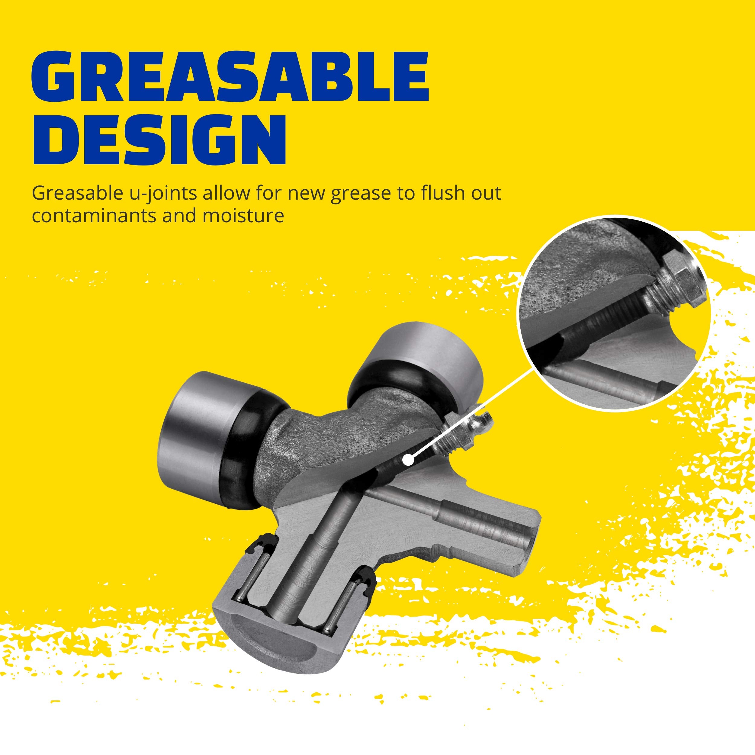 MOOG 344 Greaseable Premium Universal Joint for Land Rover Discovery