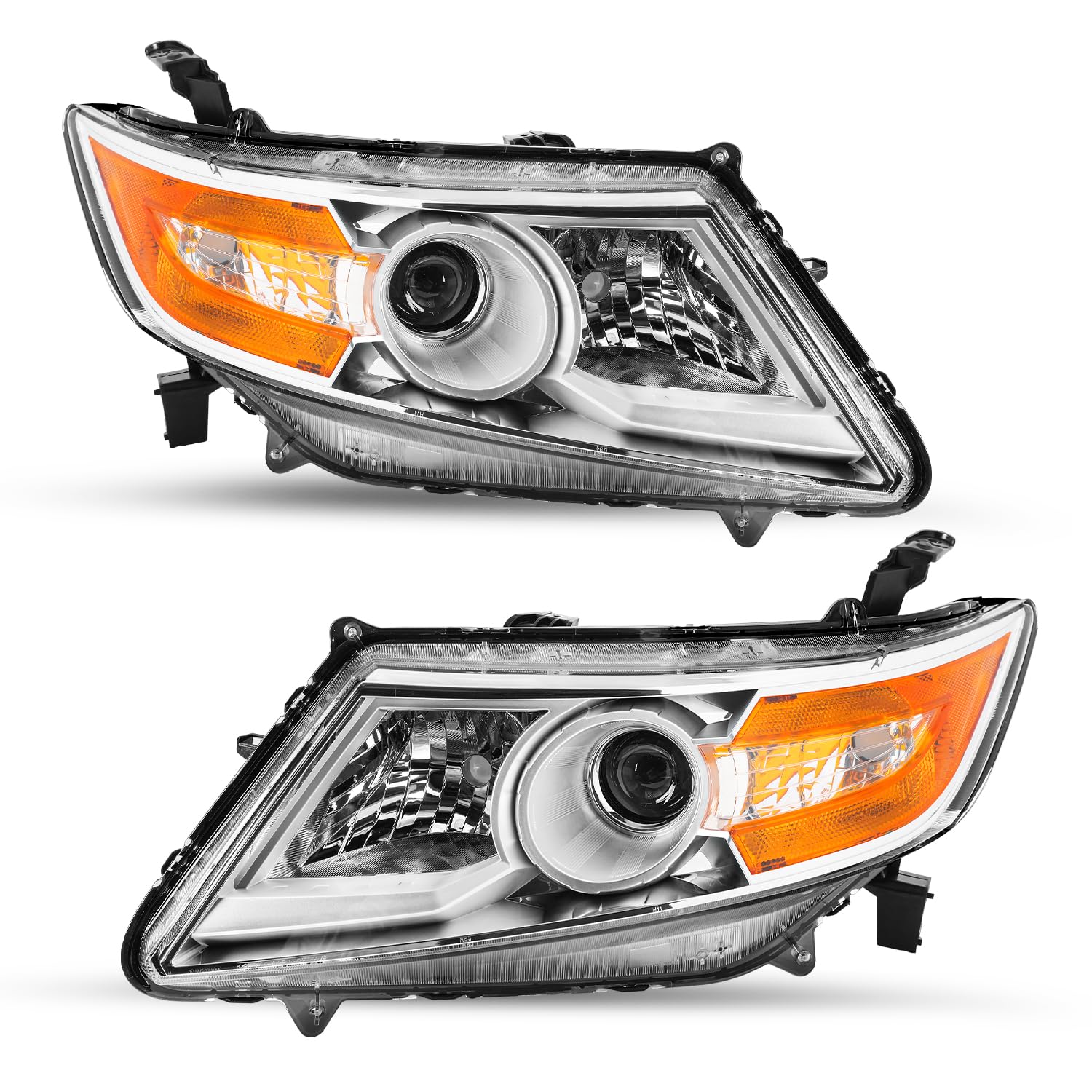 Sockir Headlight Assembly Fit 2011-2017 Honda Odyssey 4-Door W/O Bulbs Oe Style Headlights Headlamps Replace 33150Tk8A01 Ho2502142 (Driver & Passenger Side)