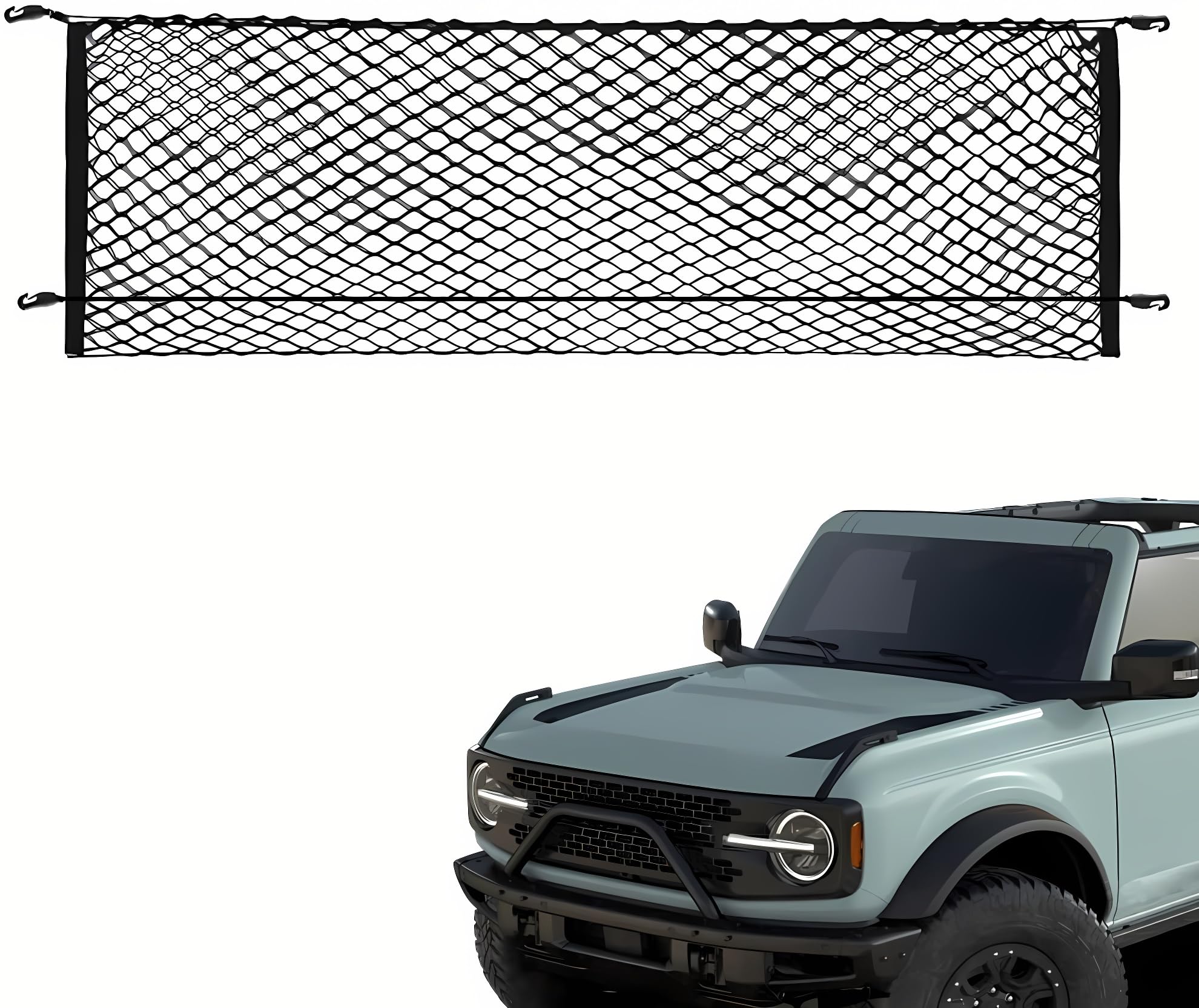 Trunk Cargo Net Compatible With Ford Bronco Sport 2021 2022 2023 2024 2025