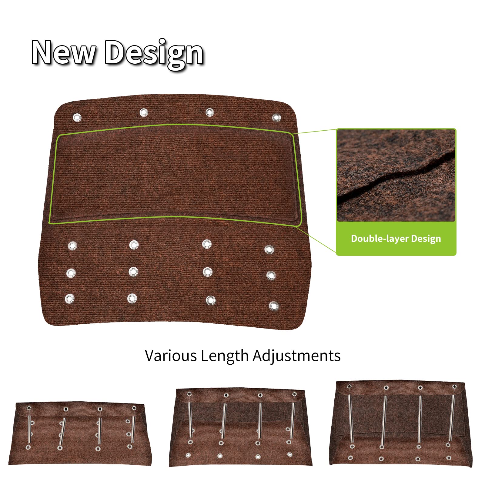 Rvmate Rv Step Rugs 22 Inch Rv Step Covers Wrap Around Camper Stair Rugs For Radius Steps, 3 Packs