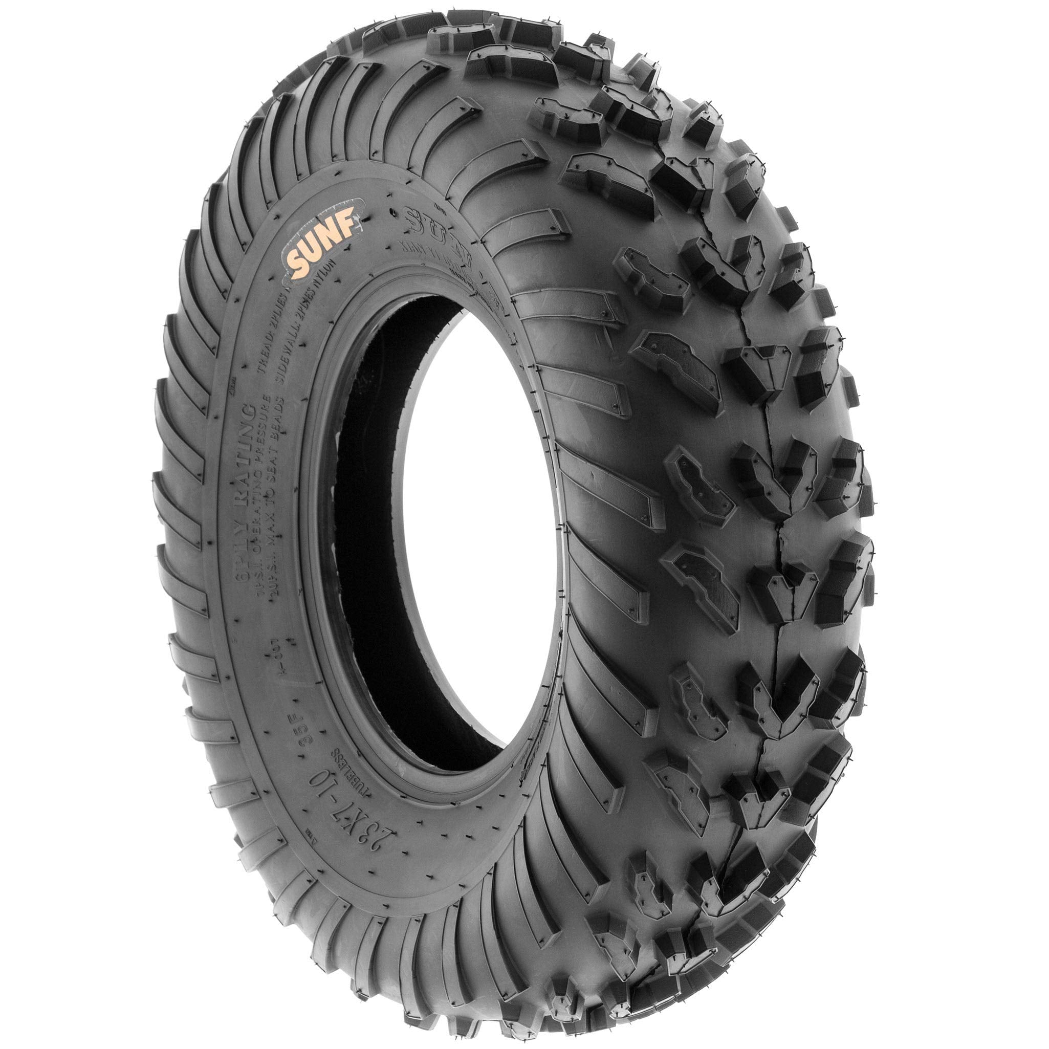 SunF 23x7-10 ATV UTV Tire 23x7x10 All Terrain 6 PR A007 - PAIR of 2