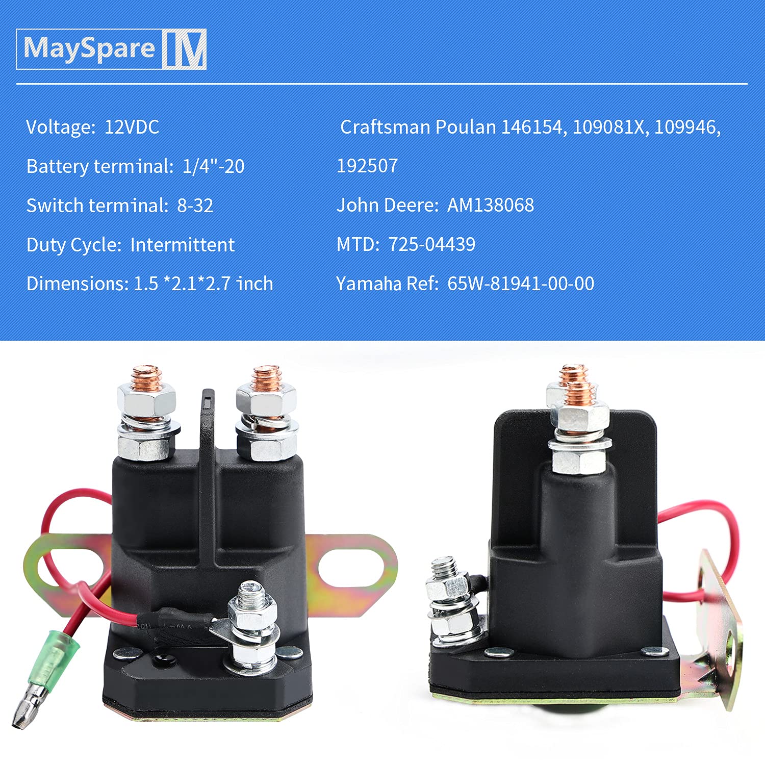 Mayspare Starter Solenoid Relay Switch Fit For Polaris Sportsman 250 300 335 400 500 600 700 Atv Utv